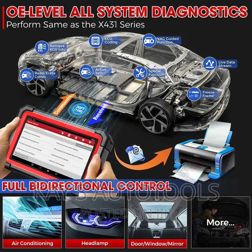 Launch Crp919x Bt Bluetooth Car Full Diagnostics Scanner