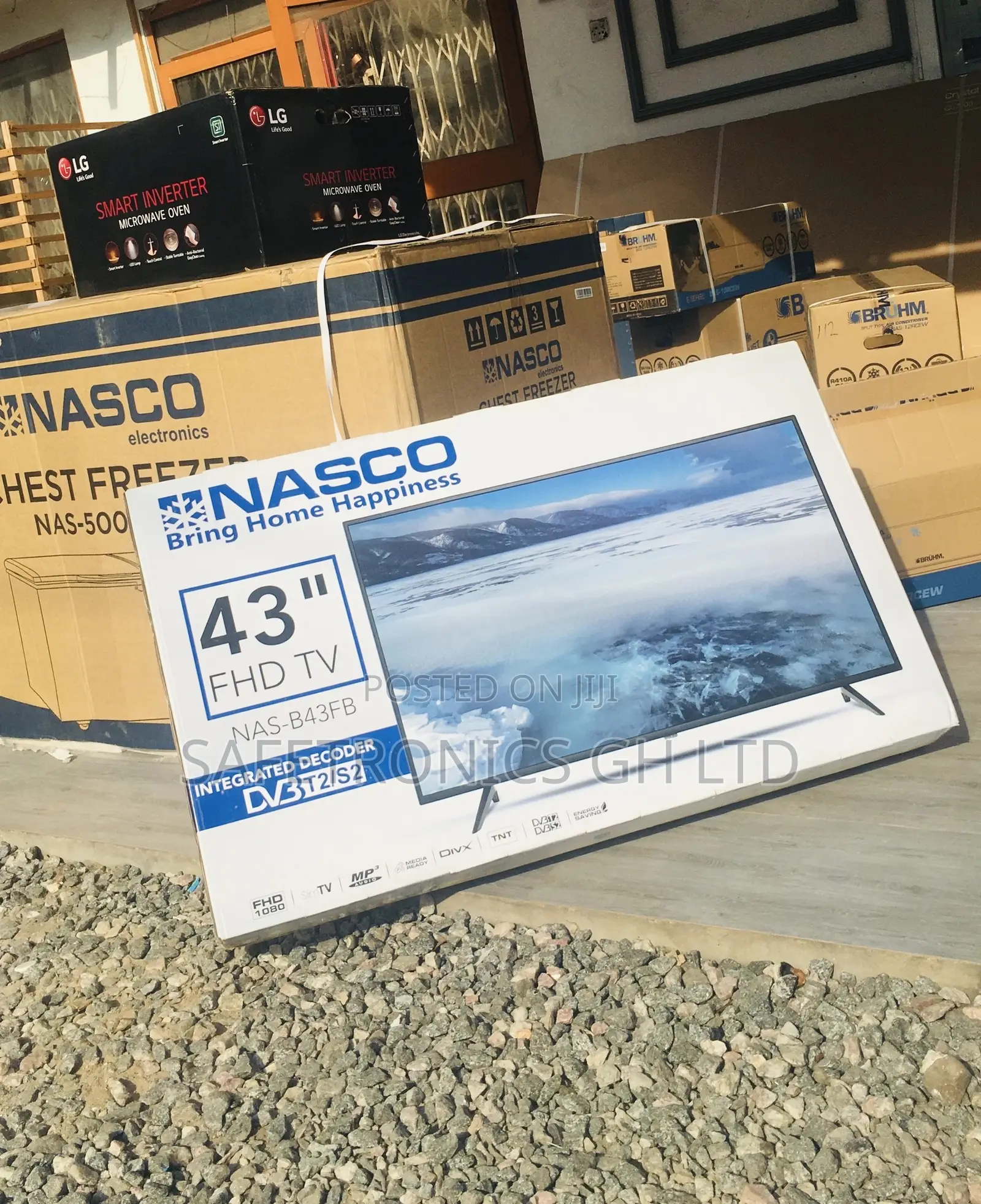 Digital Nasco 43 Inches Glossy Led Electric Black Tv