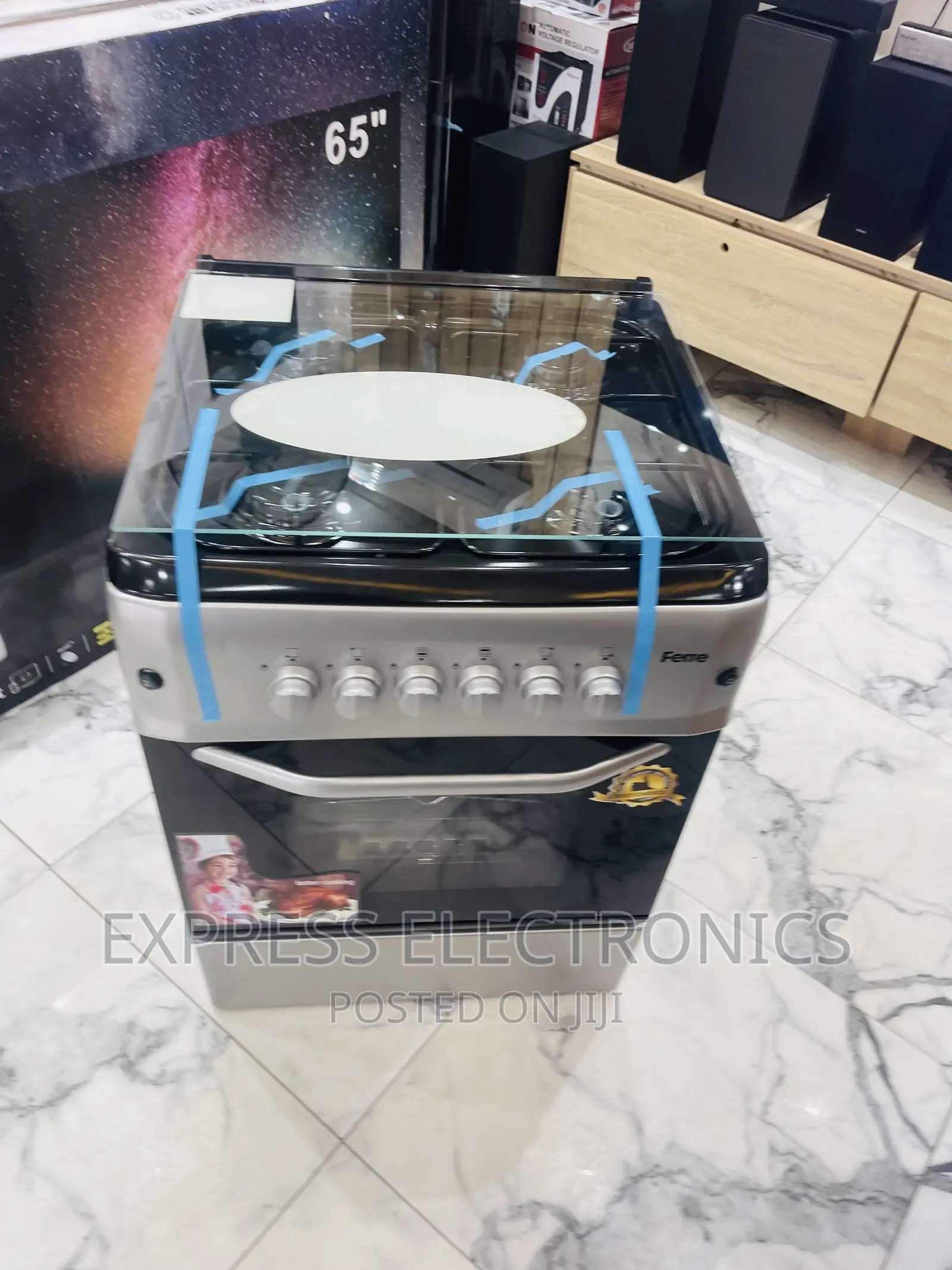 2-2 Stove Gas Electric Cooker Oven Grill Sliver