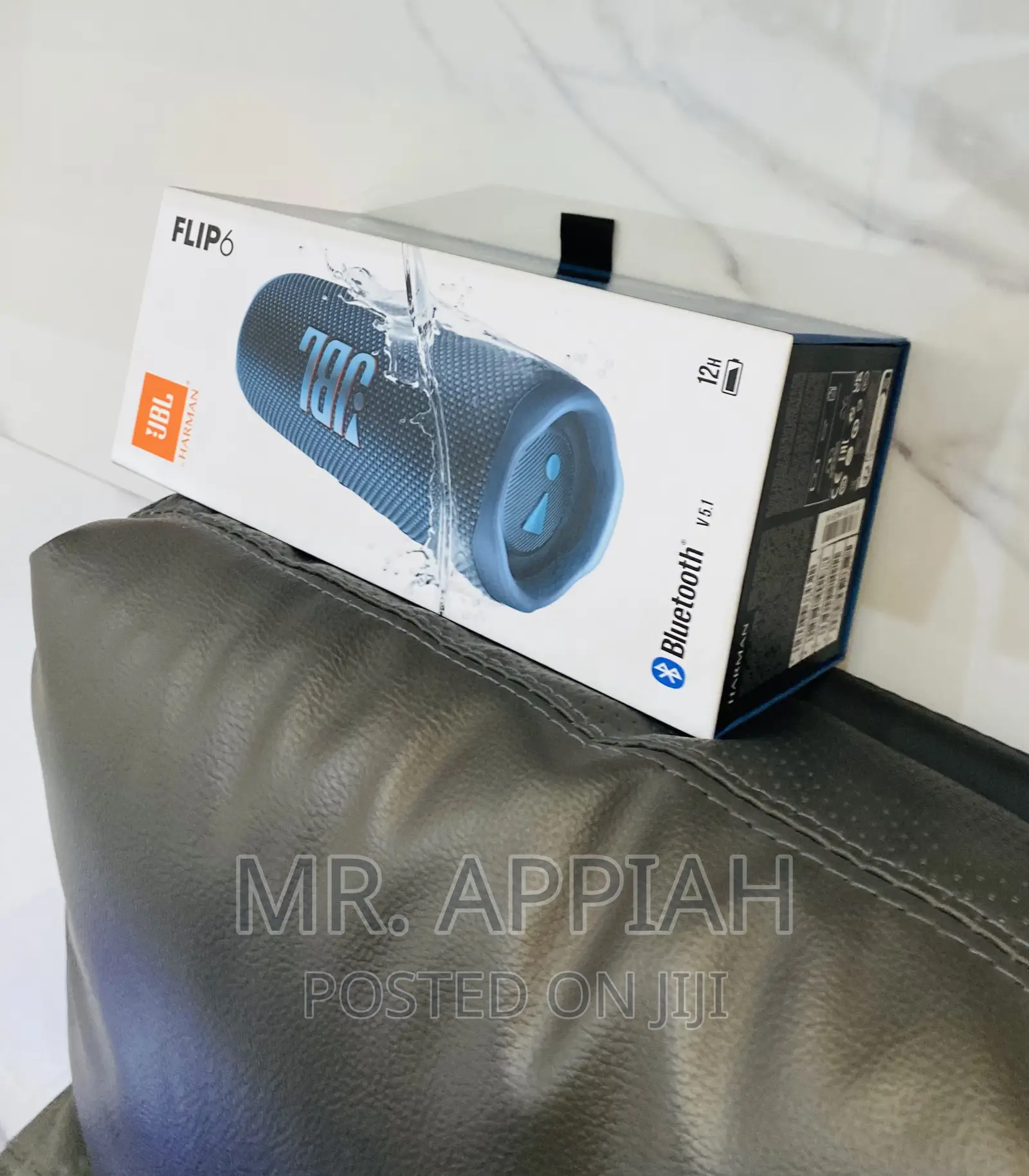 Long Lasting JBL Flip 6 Rechargeable Speaker(Blue).