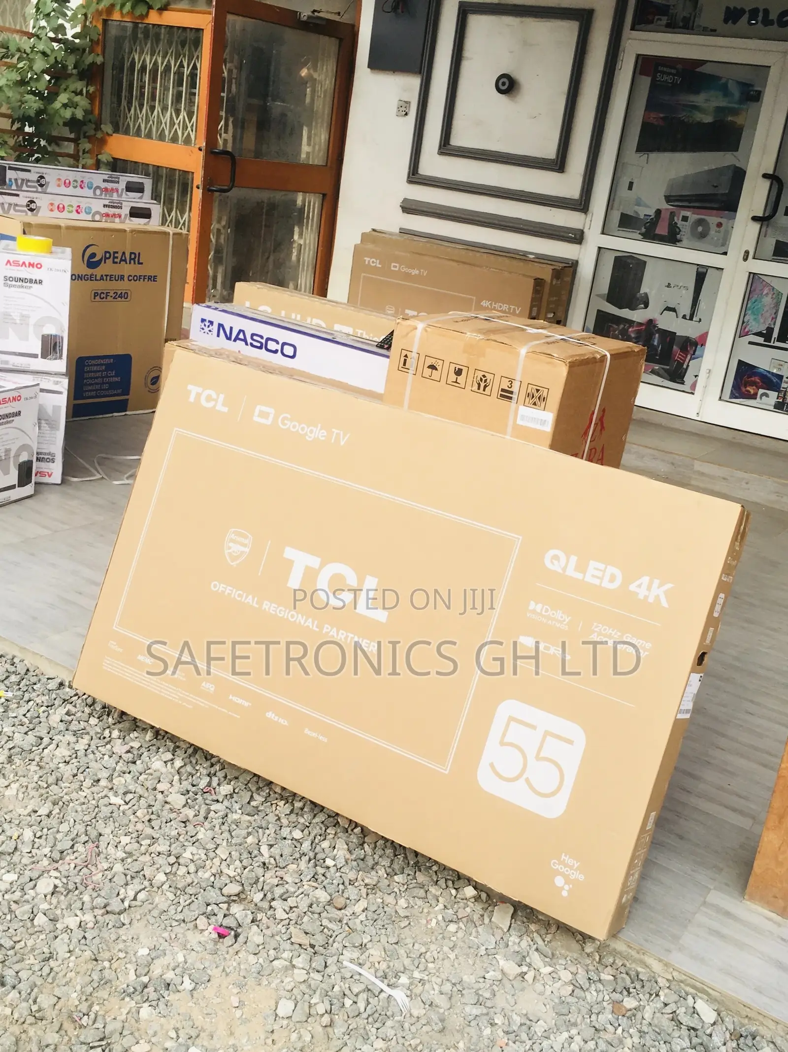 Electric TCL Glossy Qled 55 Inches Black C635 HDR Tv