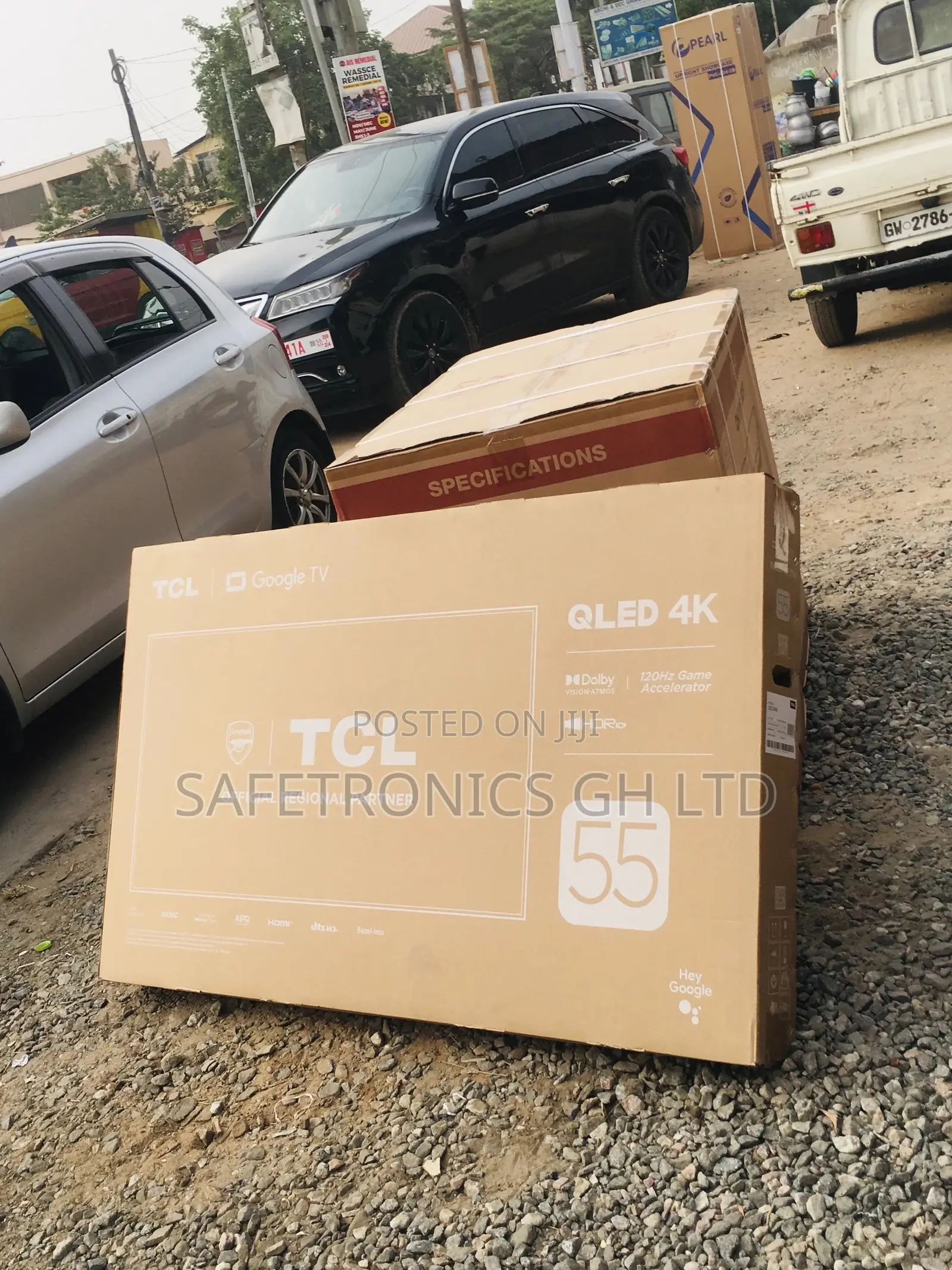 Smart Black 55 Inches Glossy Qled TCL Electric C635 Tv