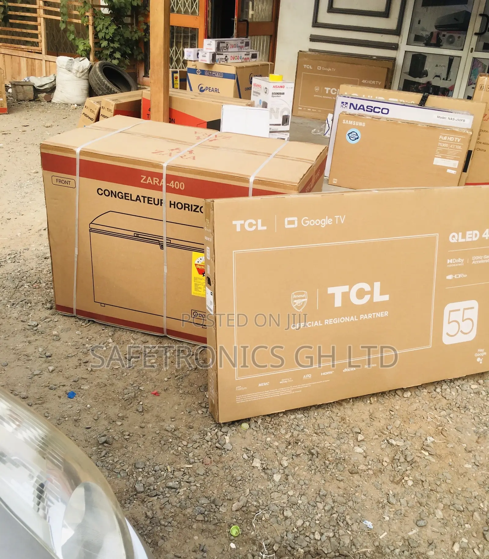 Smart Electric TCL C635 55 Inches Glossy Qled Black Tv