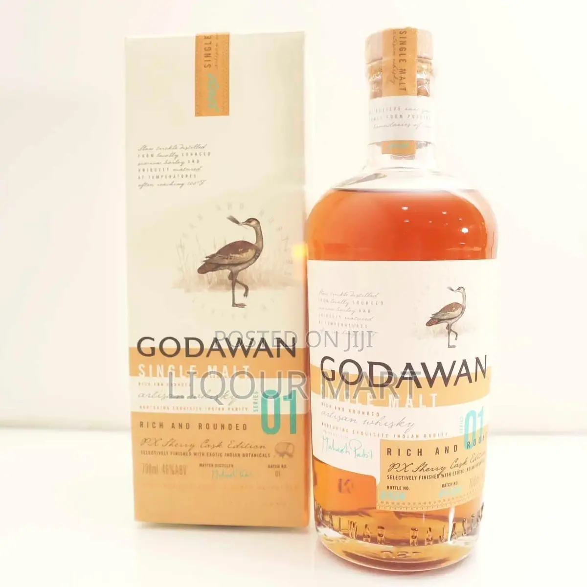 Godawan Indian Single Malt Whiskey 700ml