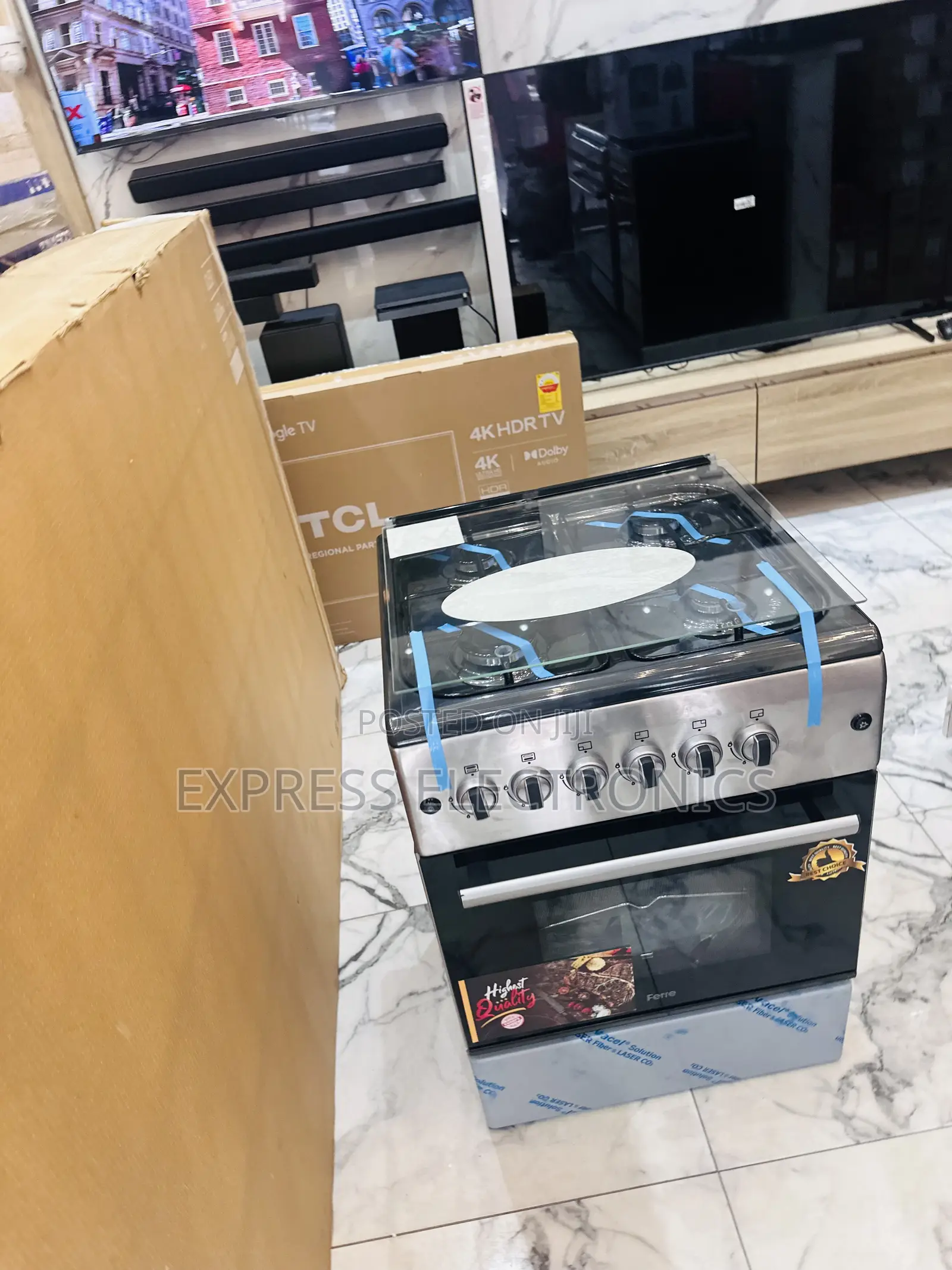 Oven Rotisserie Grill 4burner Sliver 50/60 Ferre