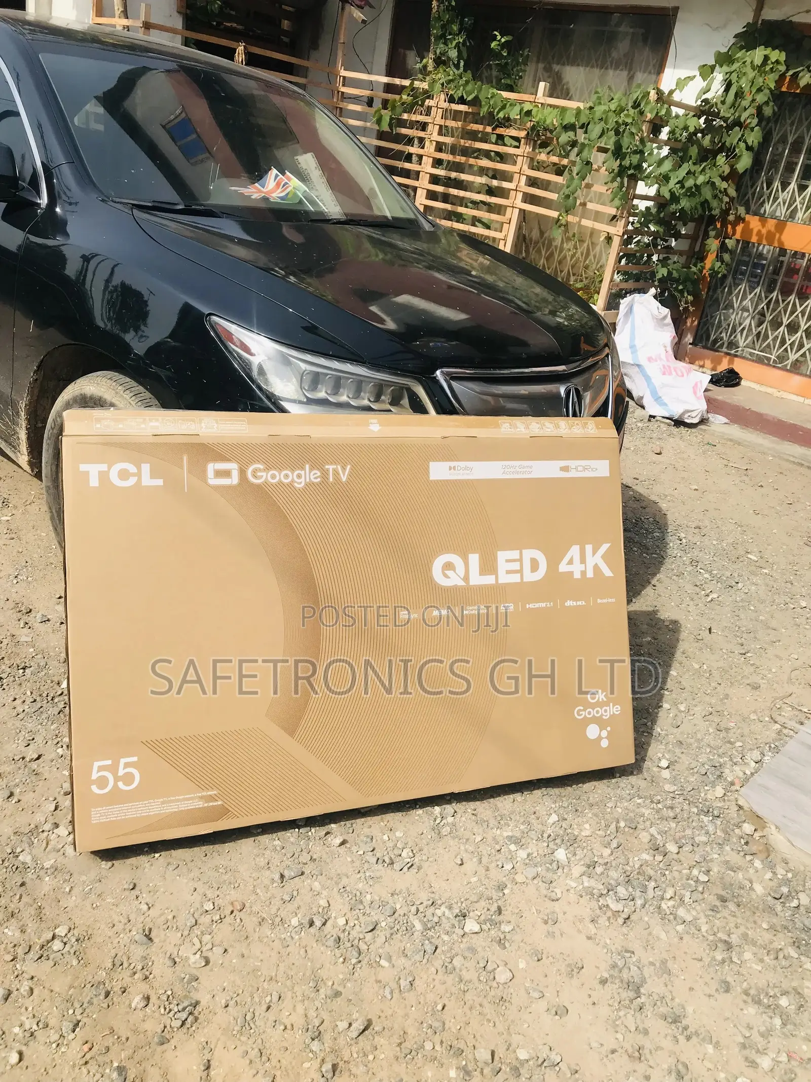 Black Glossy Qled 55 Inches TCL Electric C635 Smart Tv