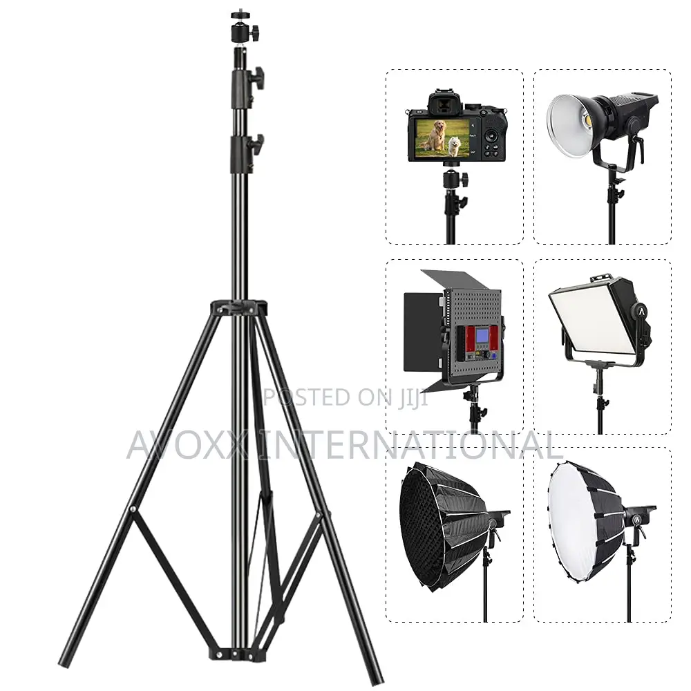 ITOTIN Heavy Duty Light Stand 9.5 Feet/2.8 Meters Adjustable