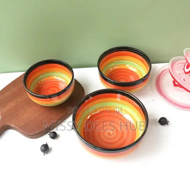 3pcs Rainbow Ceramic Set