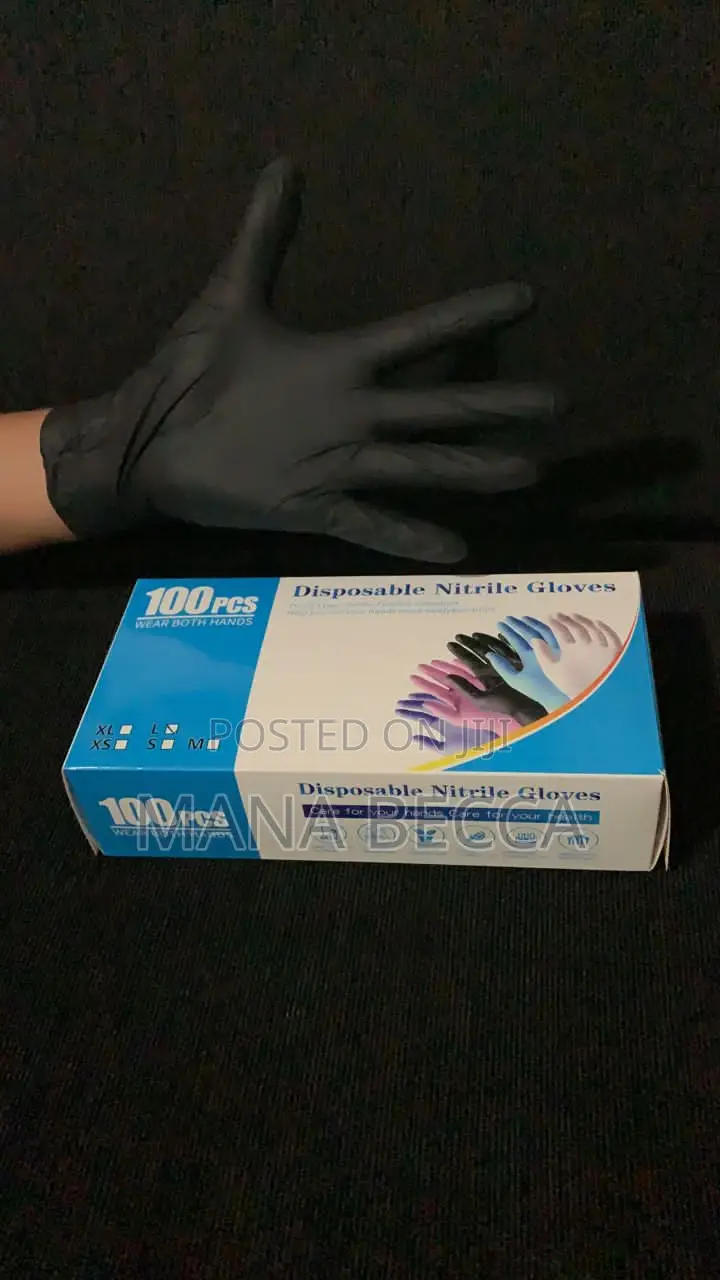 Black Nitrile Gloves