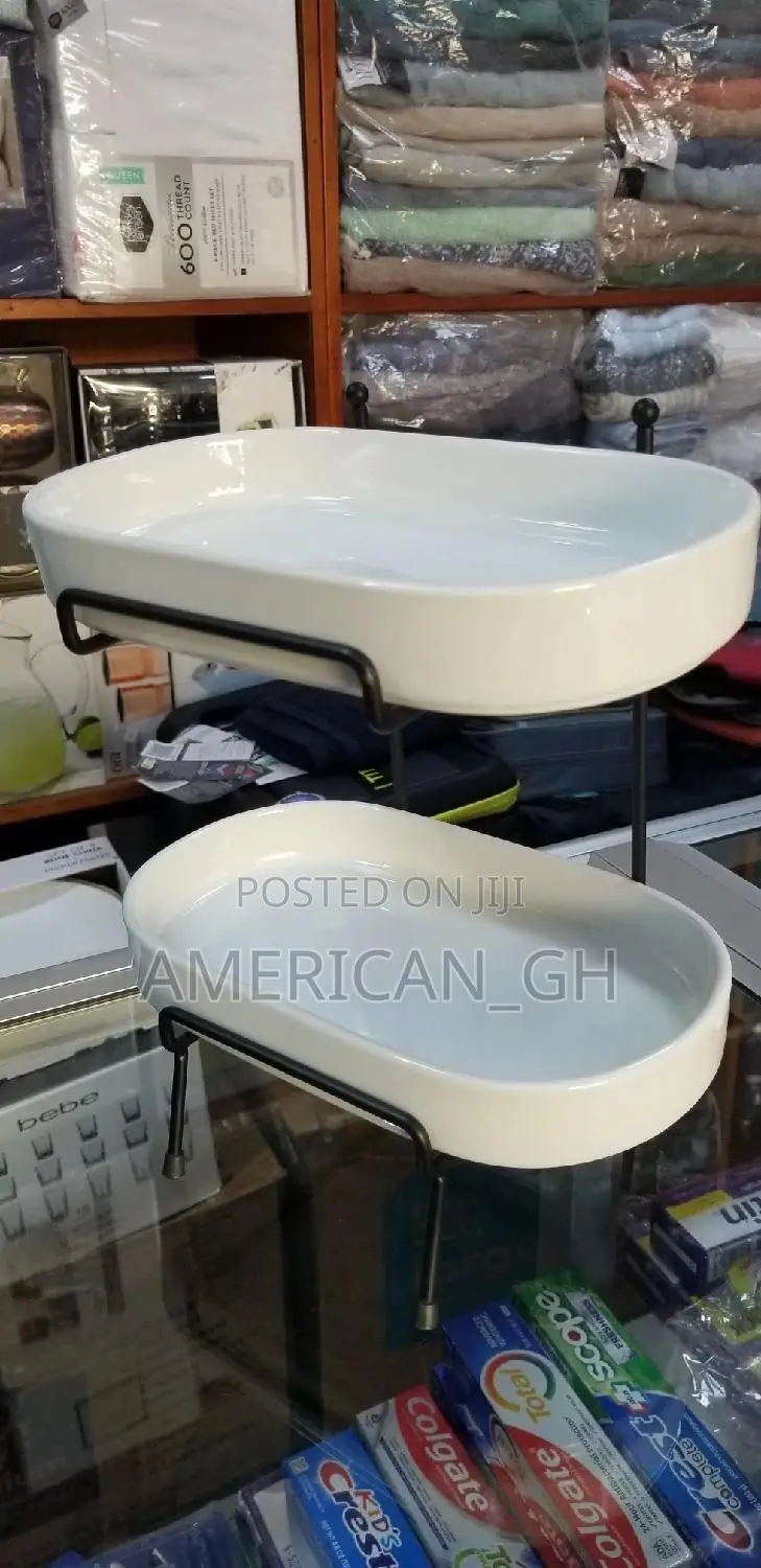 Denmark Tools for Cooks 3pc Porcelain 2-Tier Serving Set