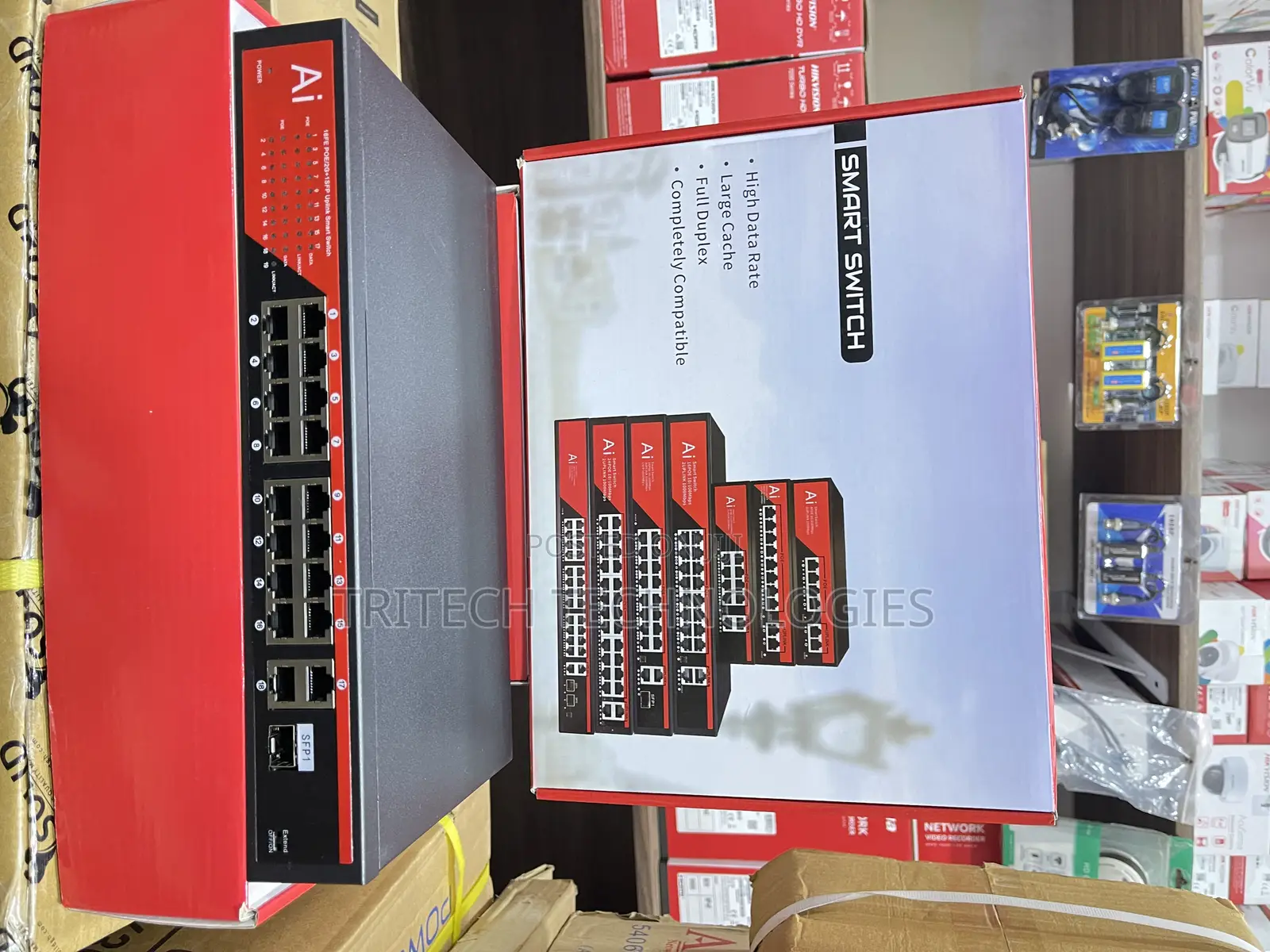 Ai 16port Smart Gigabit Poe Switch +2uplink and +1 SFP
