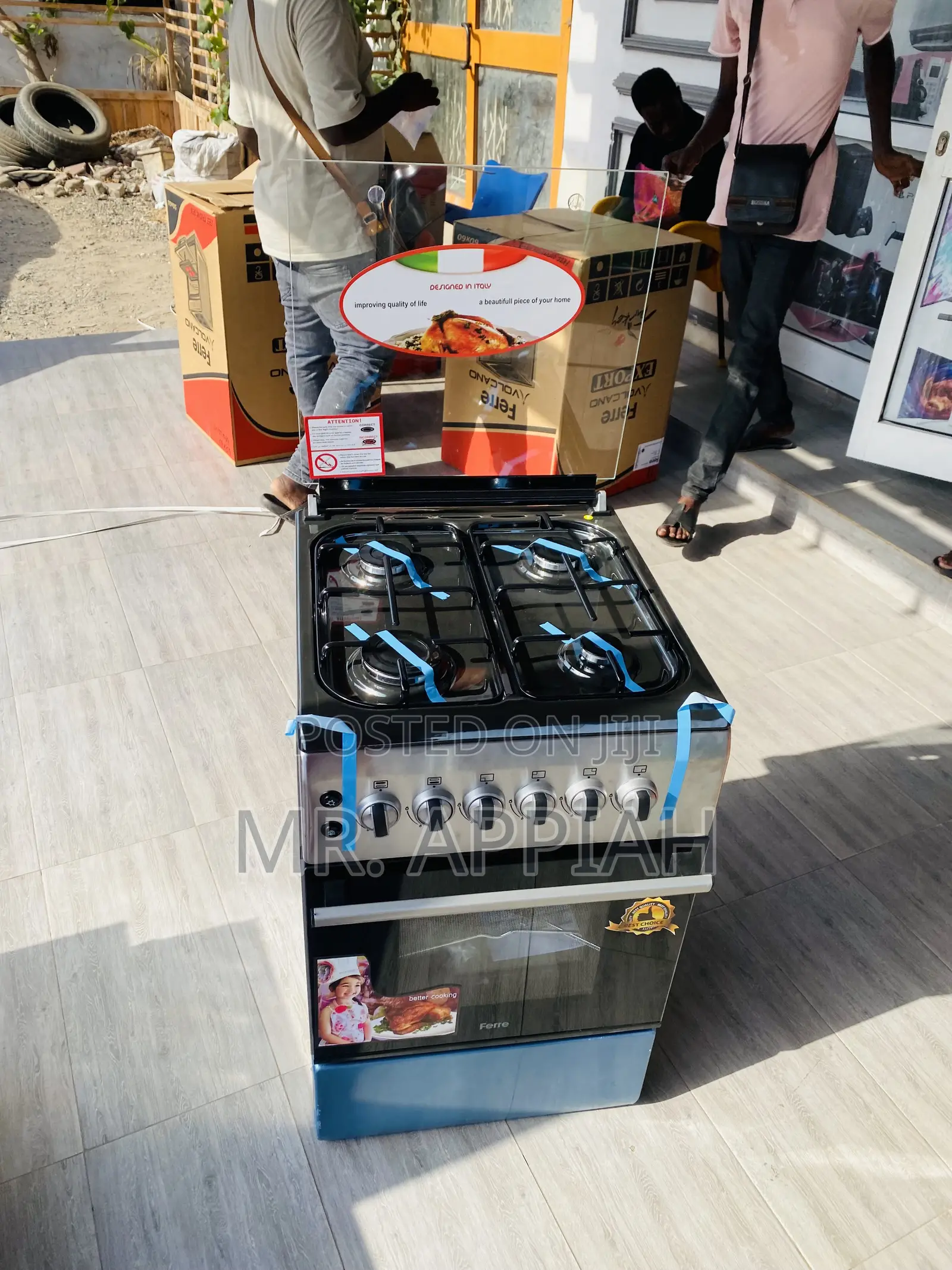 Quality Ferre 50x60 Oven and Grill 4 Gas Burner.