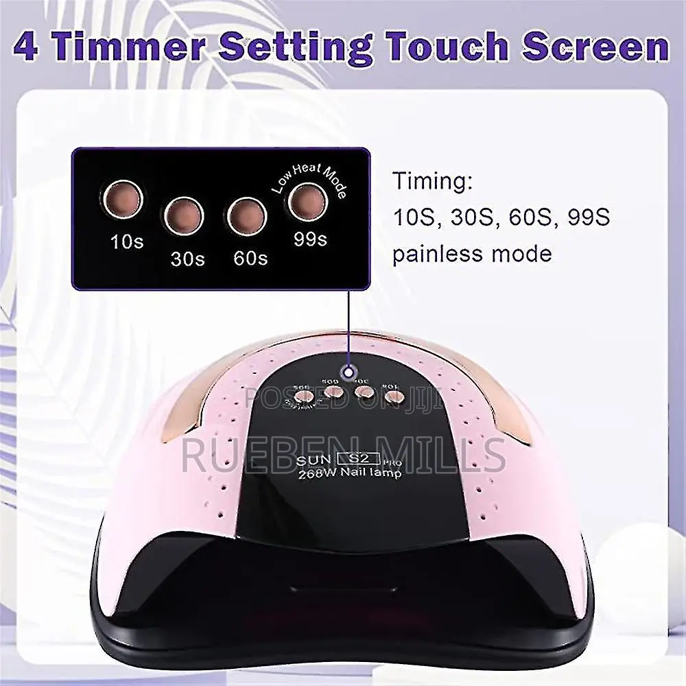 Sun S2 Pro 268W UV LED Nail Dryer Lamp Machine