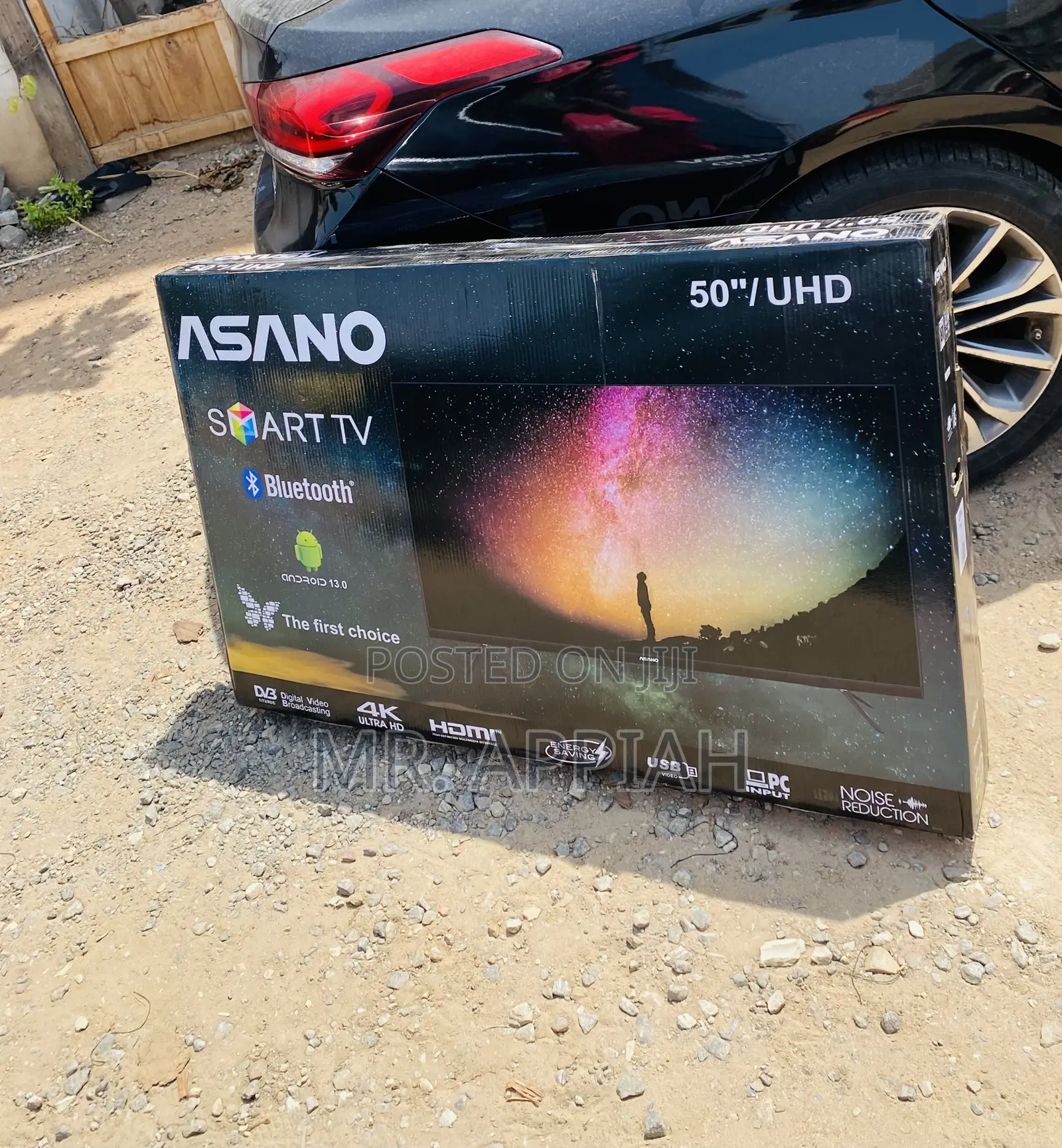 Convenient Asano 50 Inch Uhd Smart Tv,Black.