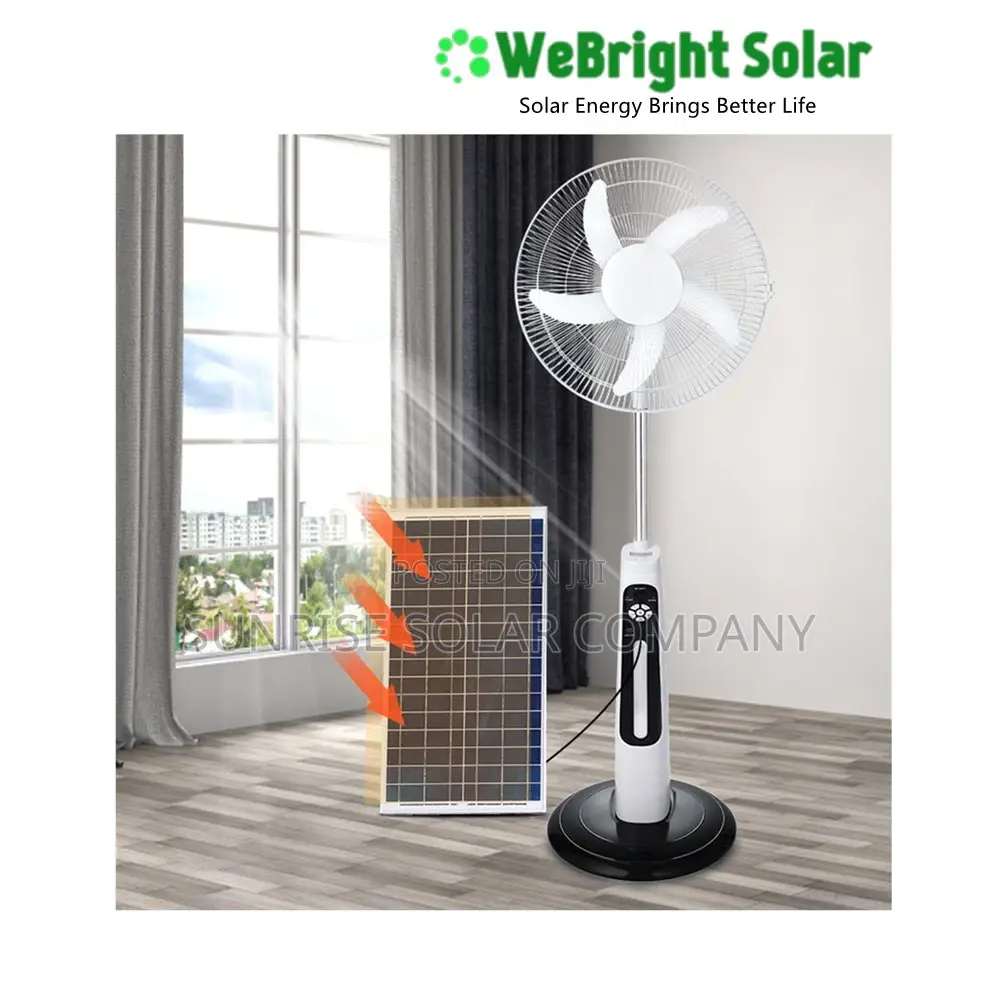Rechargeable Fan With Solar Panel