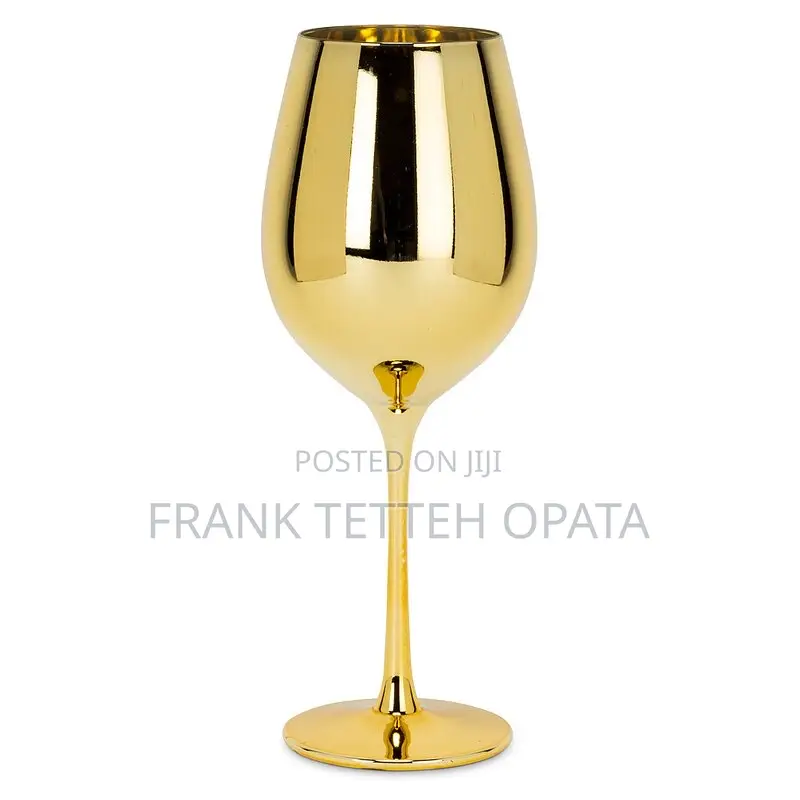 Golden 6pcs Wine Glasses