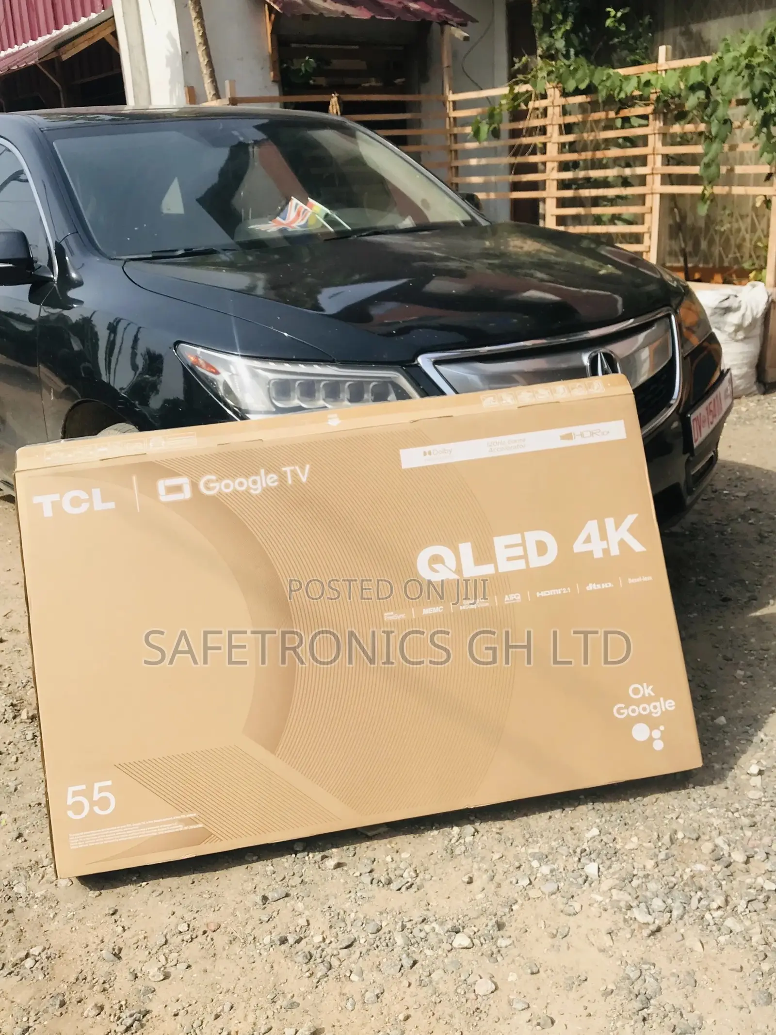 55 Inches Glossy TCL Qled Electric Black C635 Smart Tv