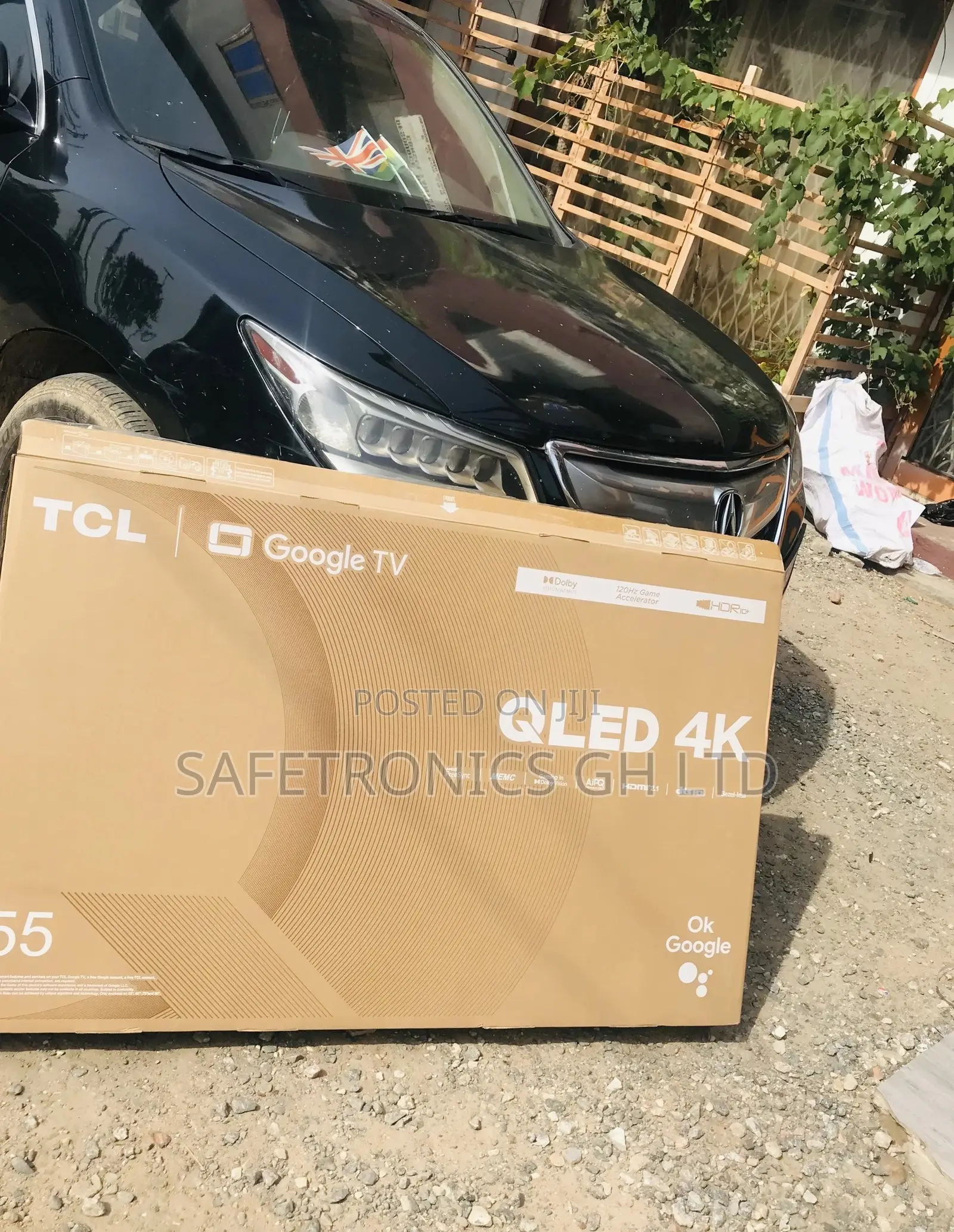 55 Inches Glossy TCL Qled Electric Black C635 Smart Tv