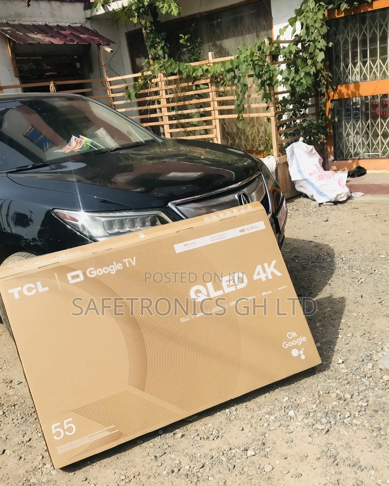 Electric Glossy Qled TCL 55 Inches Black Smart C635 Tv