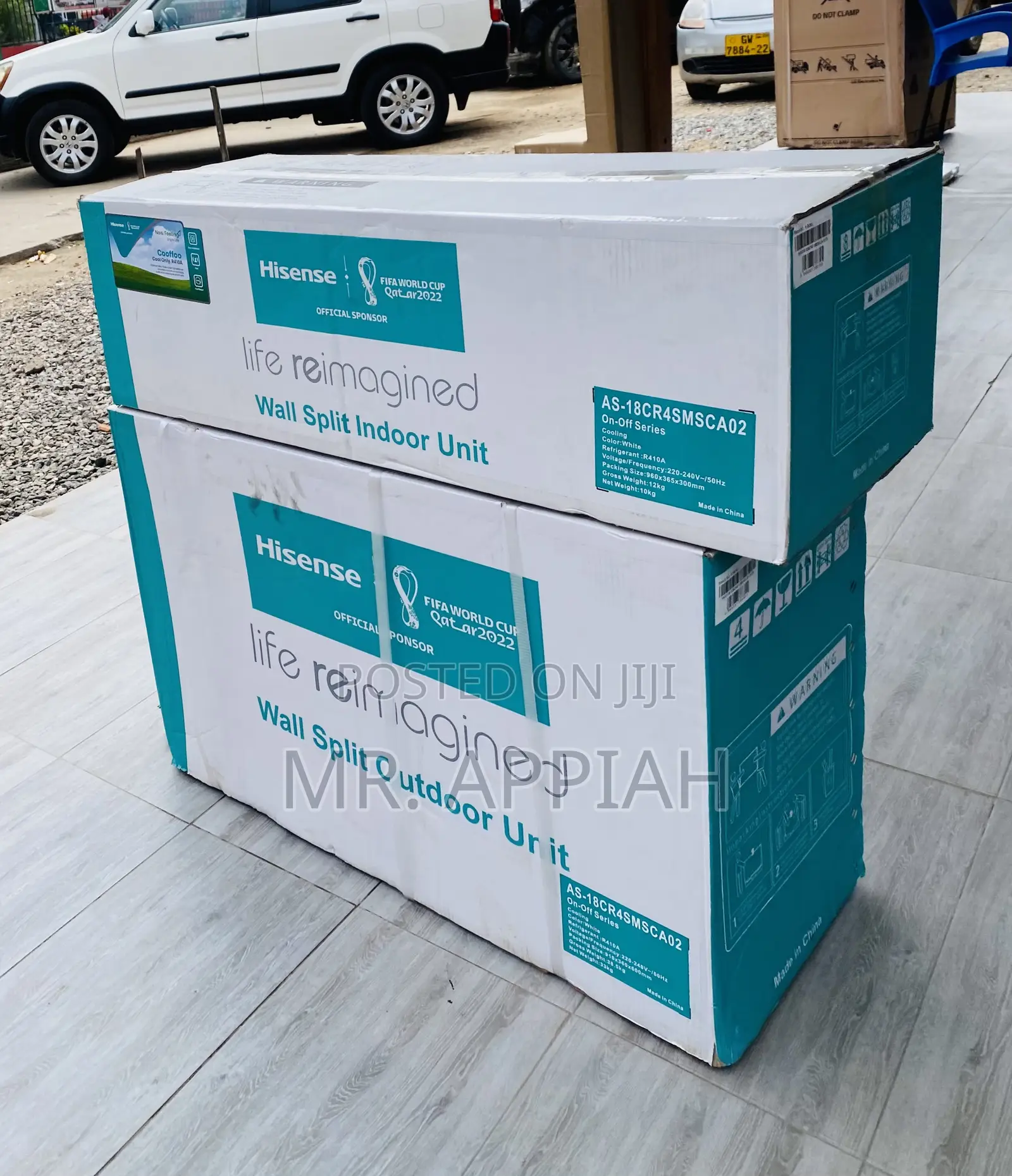 Brand New Hisense 2.0hp Split Type Ac(White)R410.