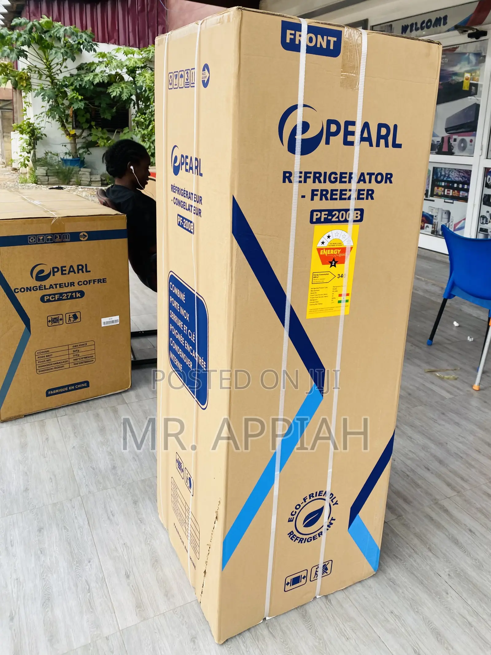 Purchase Authentic Pearl Pf-200b 2 Door Electric Fridge.