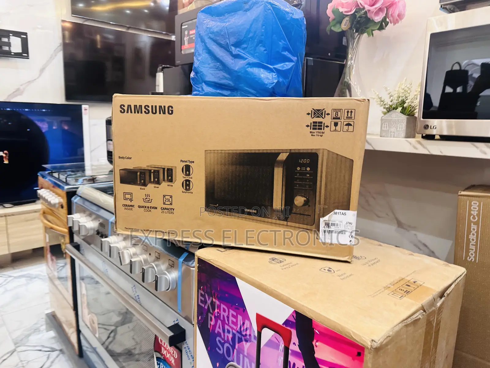 Samsung Ms23f301tas Microwave Oven Sliver.