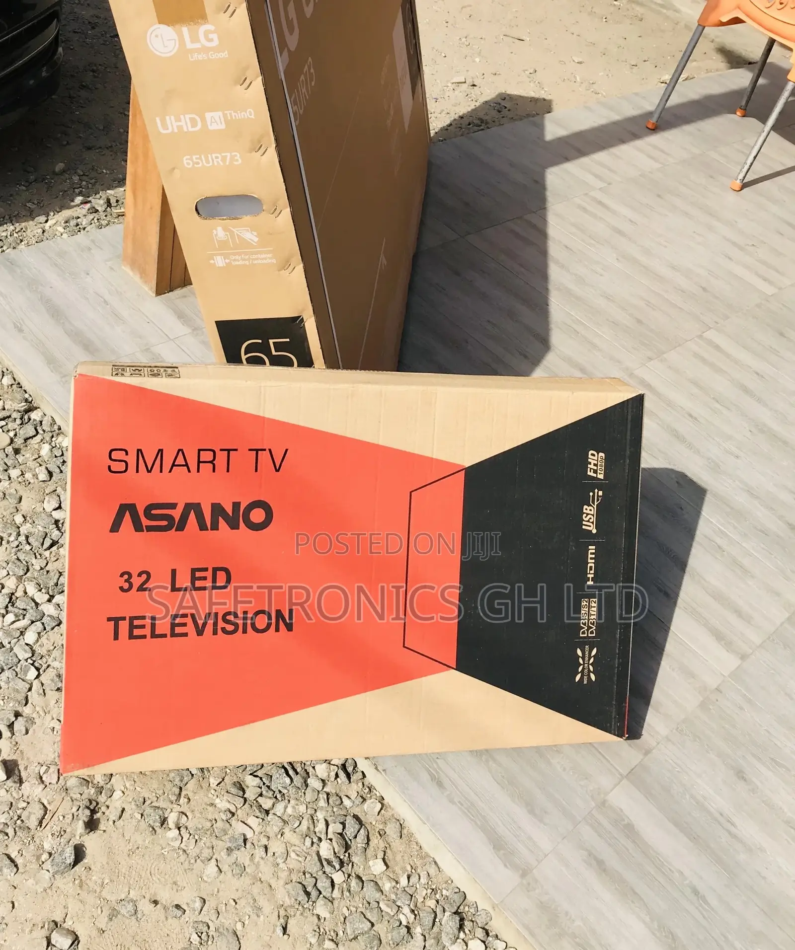 32 Inches Glossy Led Black Electric Smart Asano Tv