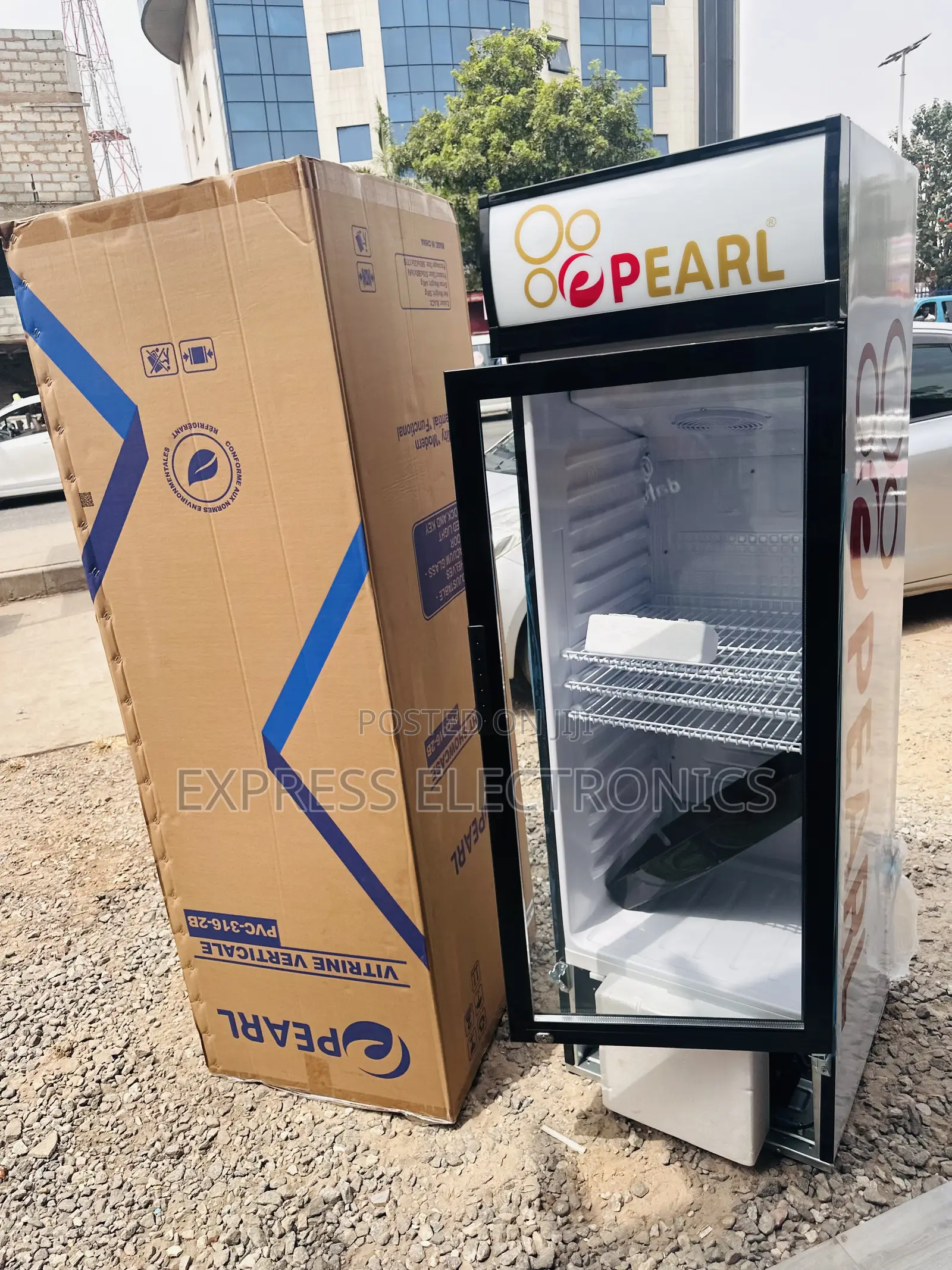 High Performance Display Fridge PVC -316-2b Pearl Single