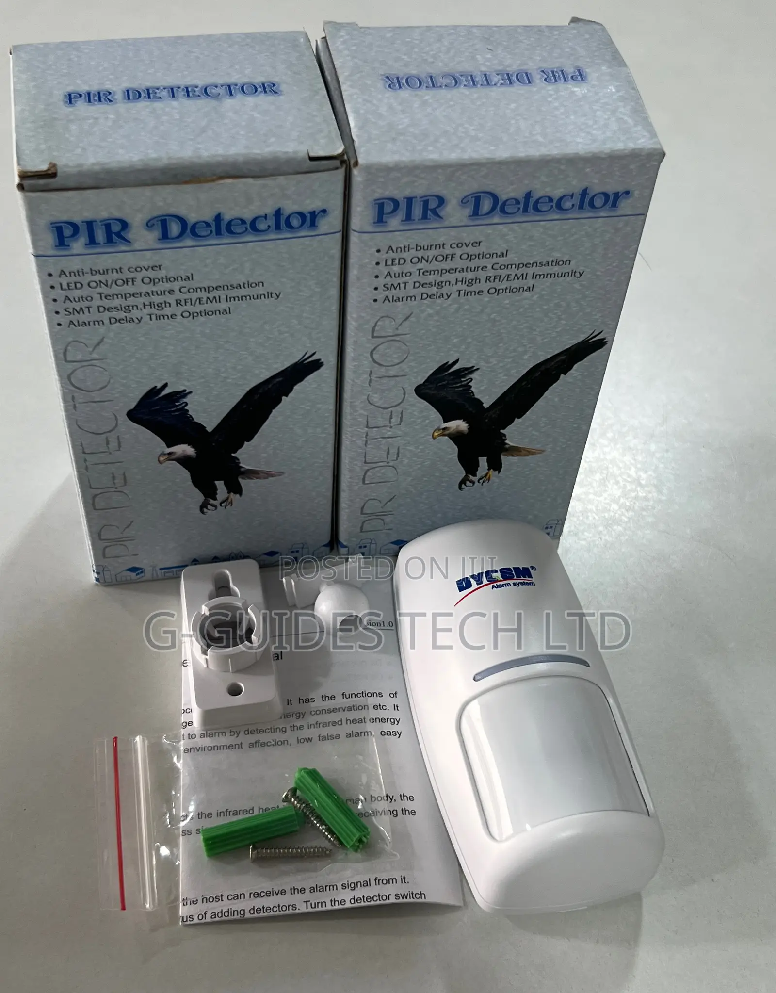 DY-HW200B 315mhz / 433mhz PIR Motion Detector(White)