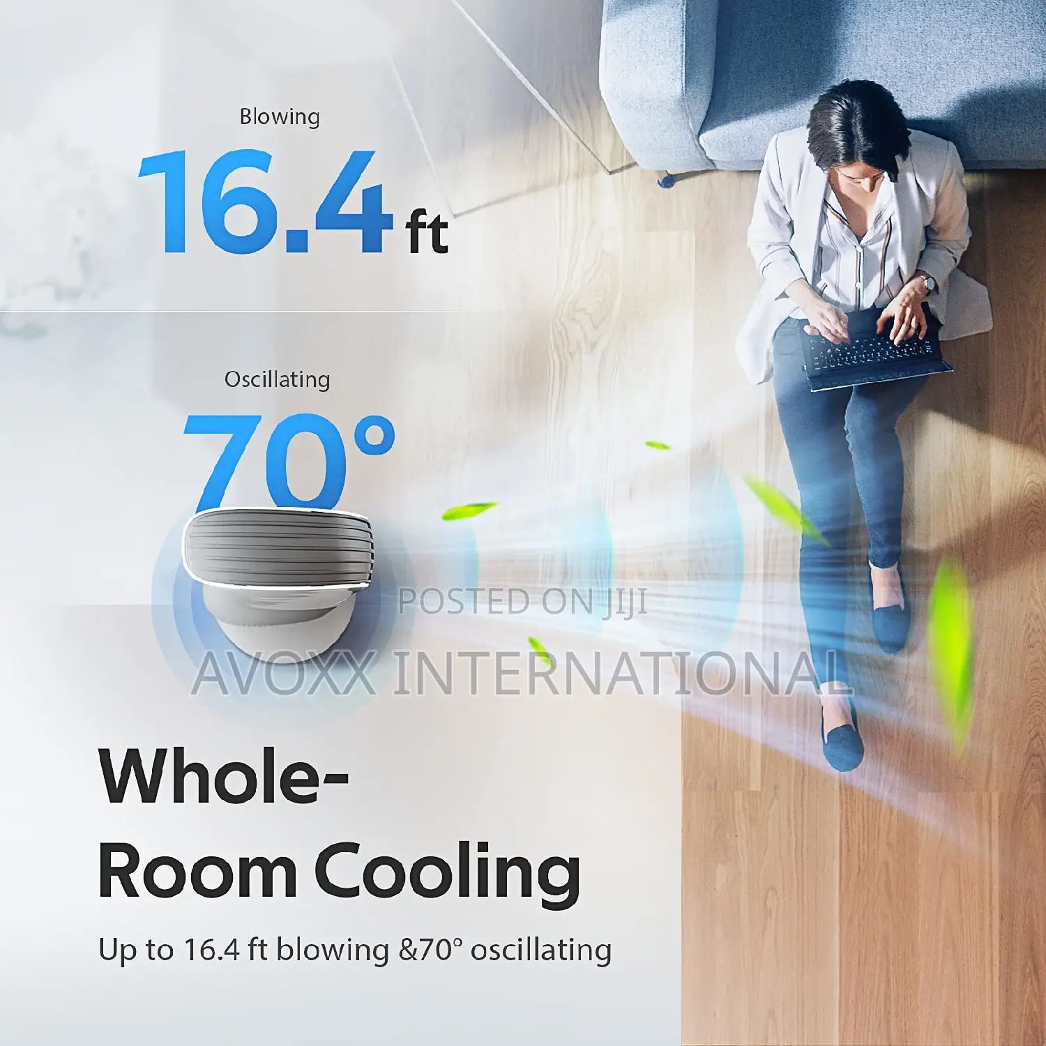 Trustech Tower Fan 43" Cooling Standing Floor Fan BLF-YH05