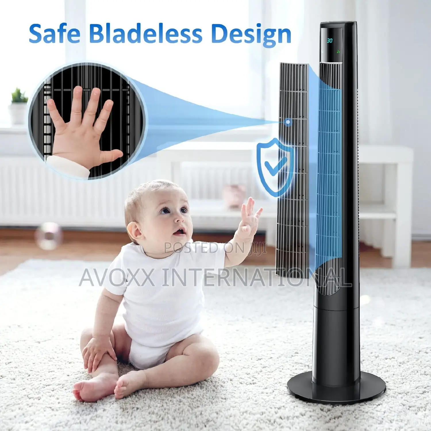 Tower Fan - 48" Oscillating Tower Fan, Bladeless 
Bl-Fs2-D