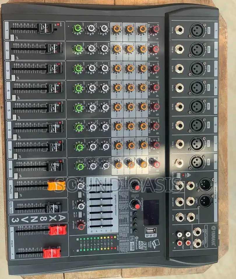 Yamaha AX8NV3 8channel Analog Mixer With USB, Bluetooth SC