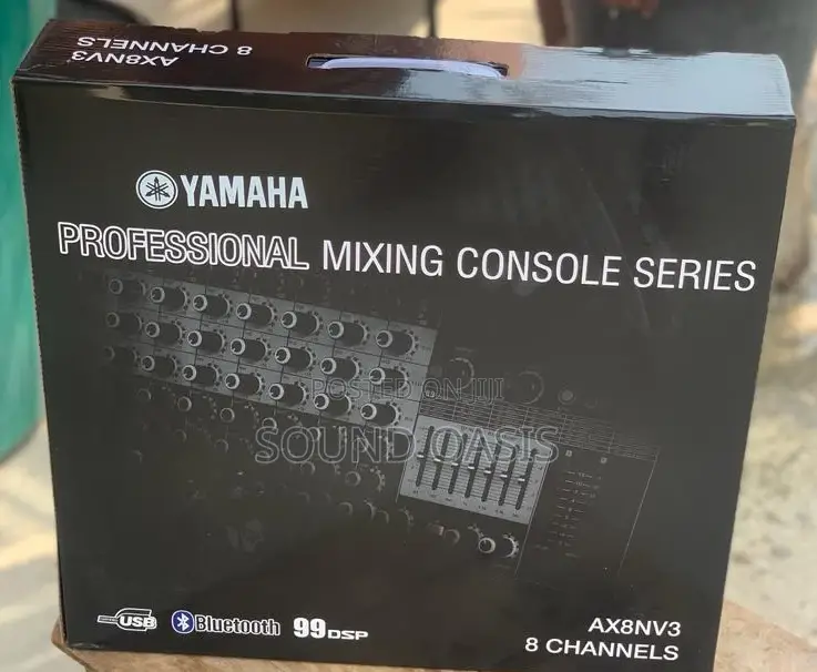 Yamaha AX8NV3 8channel Analog Mixer With USB, Bluetooth SC