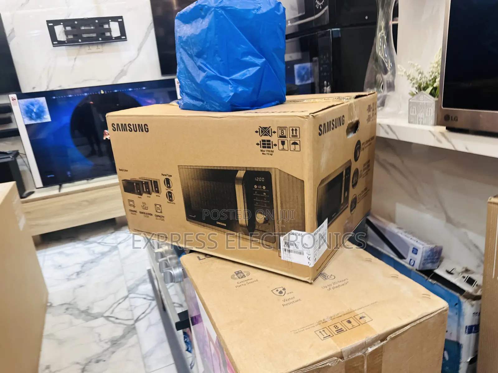 Brand New Sliver Ms23f301tas Microwave Oven Samsung