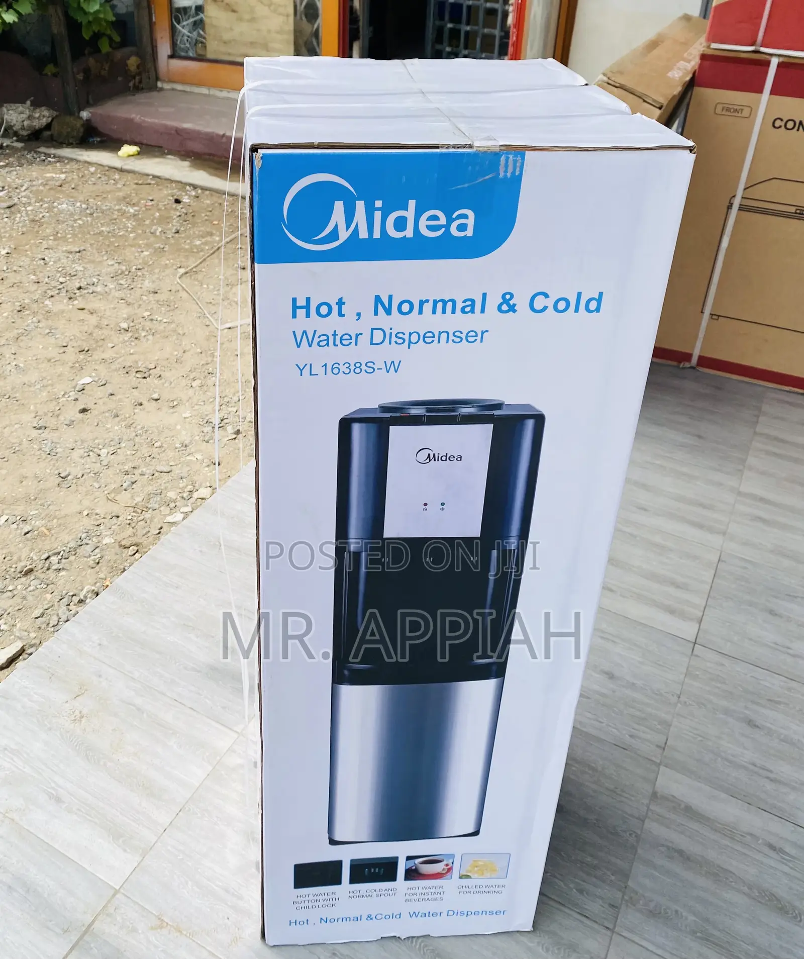 Energy Saving Midea Yl1638s-W 3 Tray Water Dispenser.