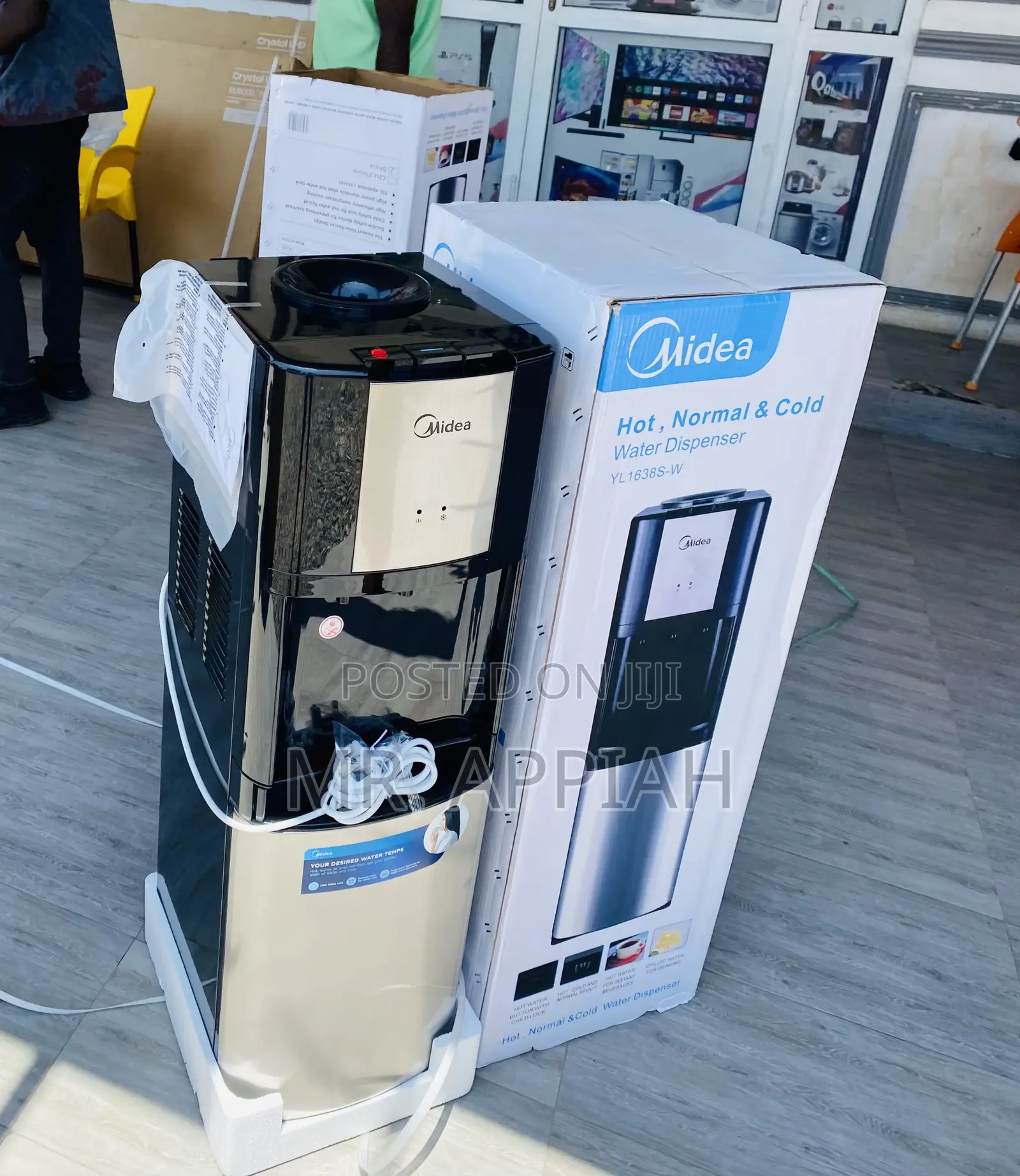 Midea Yl1638s-W Electric Water Dispenser(Black Gray)