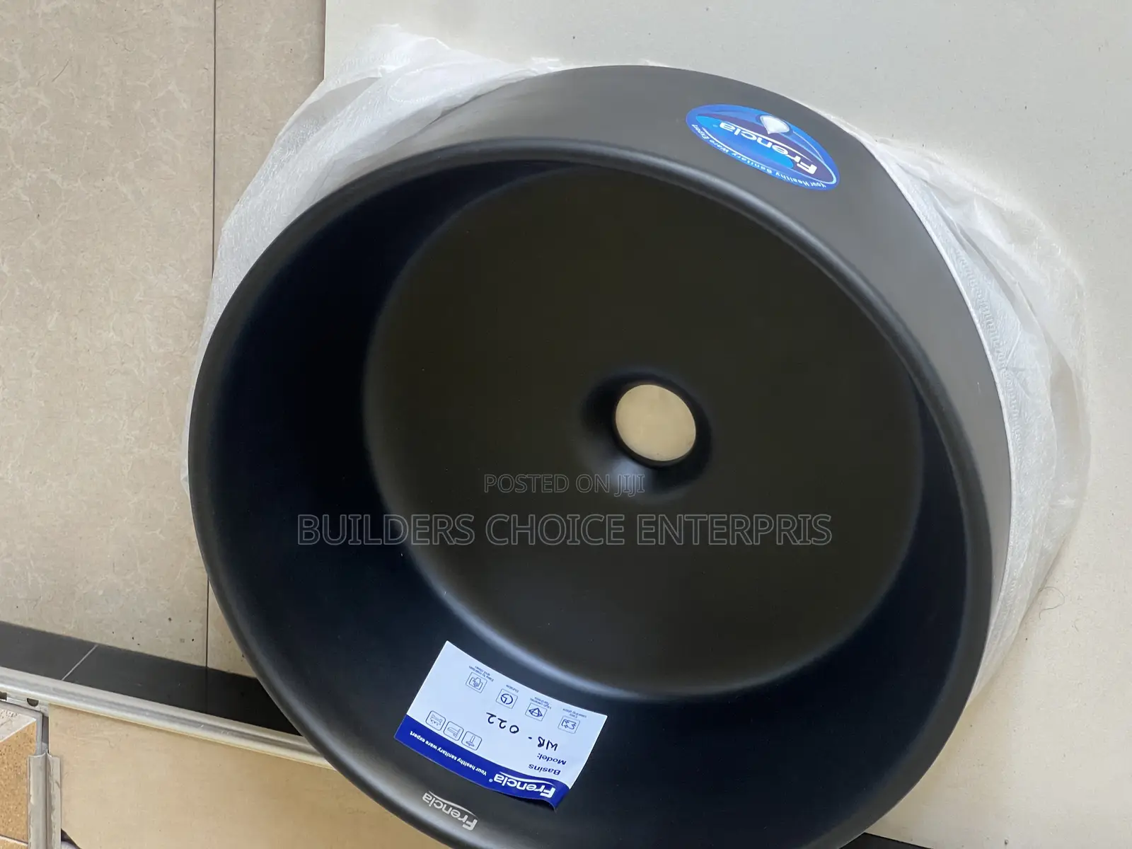 Pedicure Bowl ,Counter Top (Matt Black 95B)