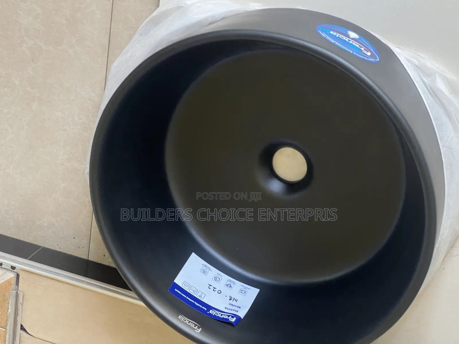 Pedicure Bowl ,Counter Top (Matt Black 95B)