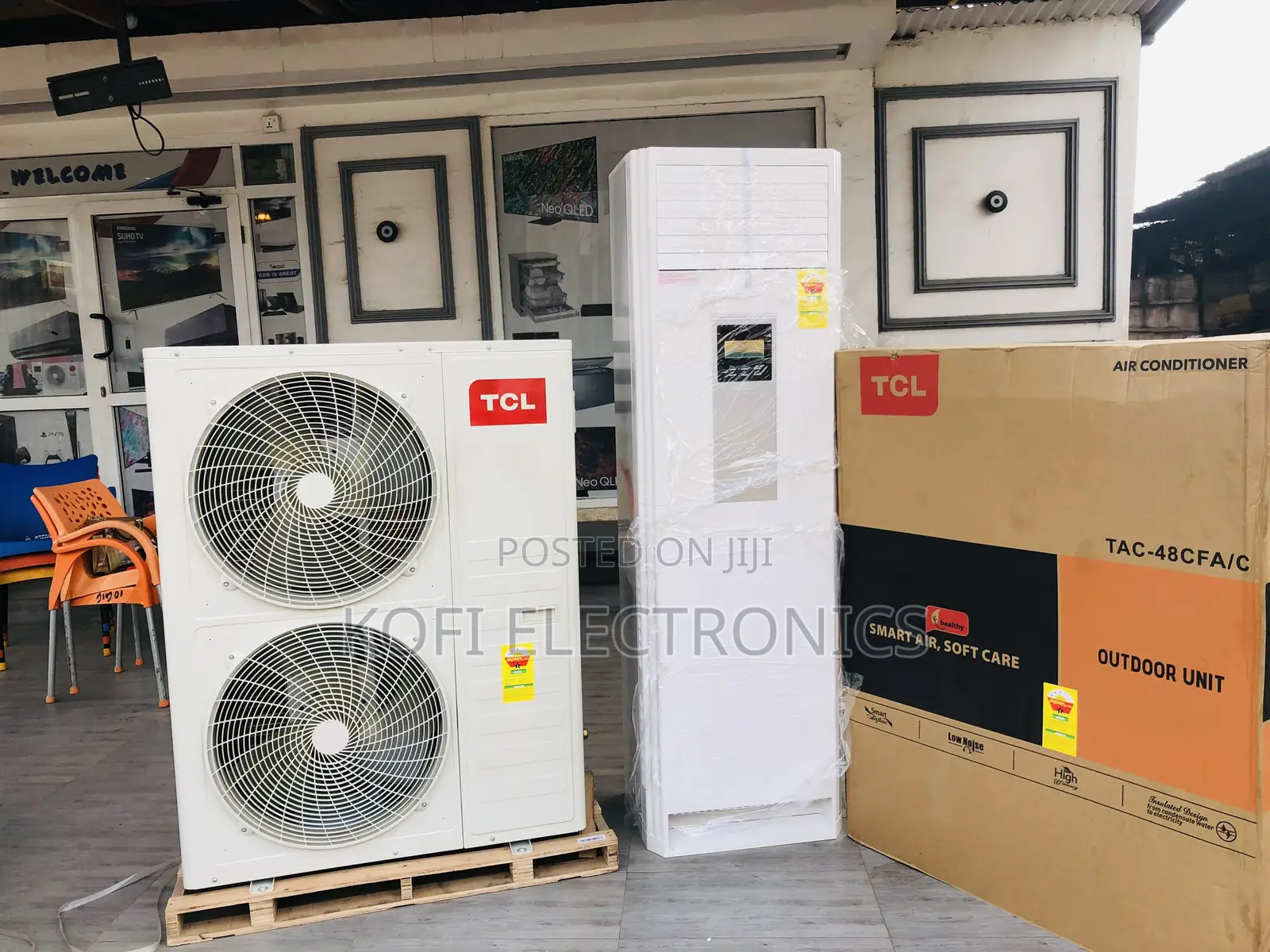 TCL 5.0hp Floor Standing Tower Ac Works at High Temperatures