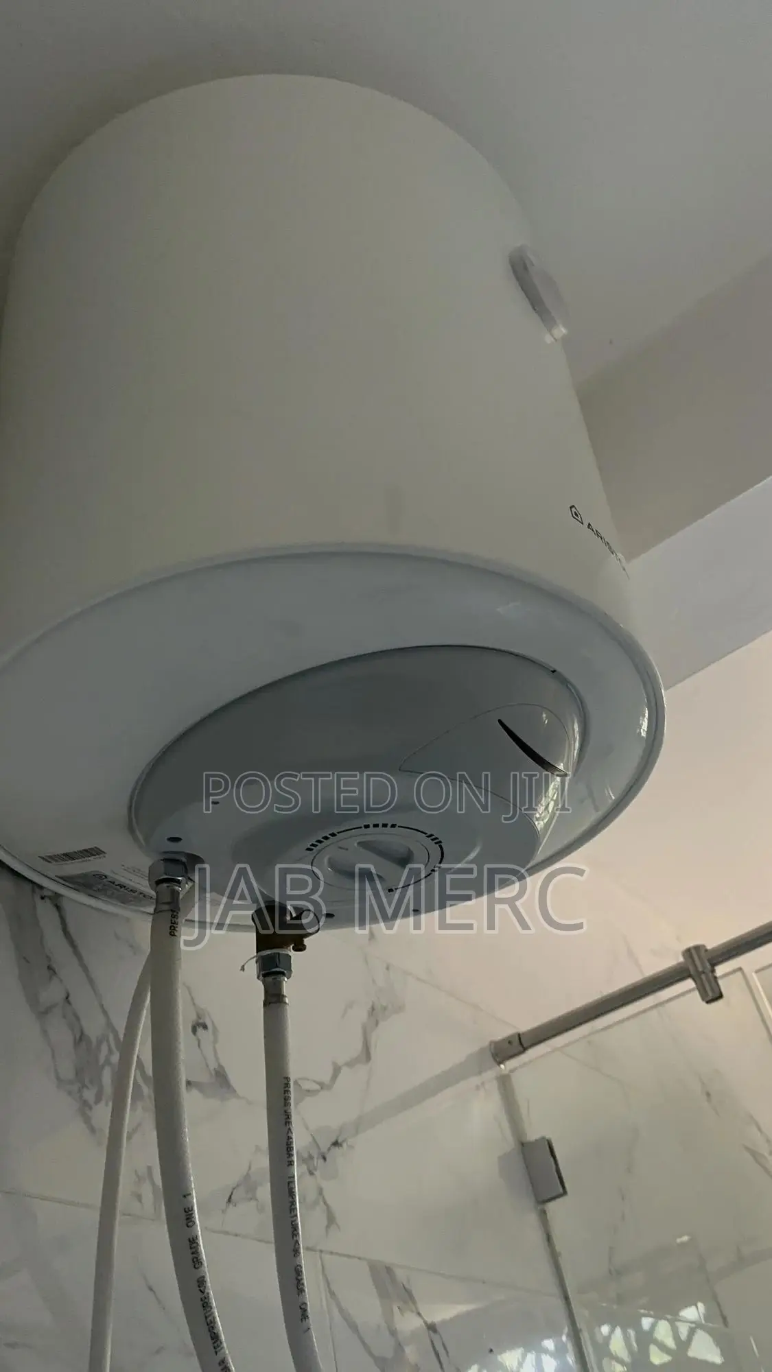 Instant Water Heater 50 Liters Ariston Pro R White Boiler