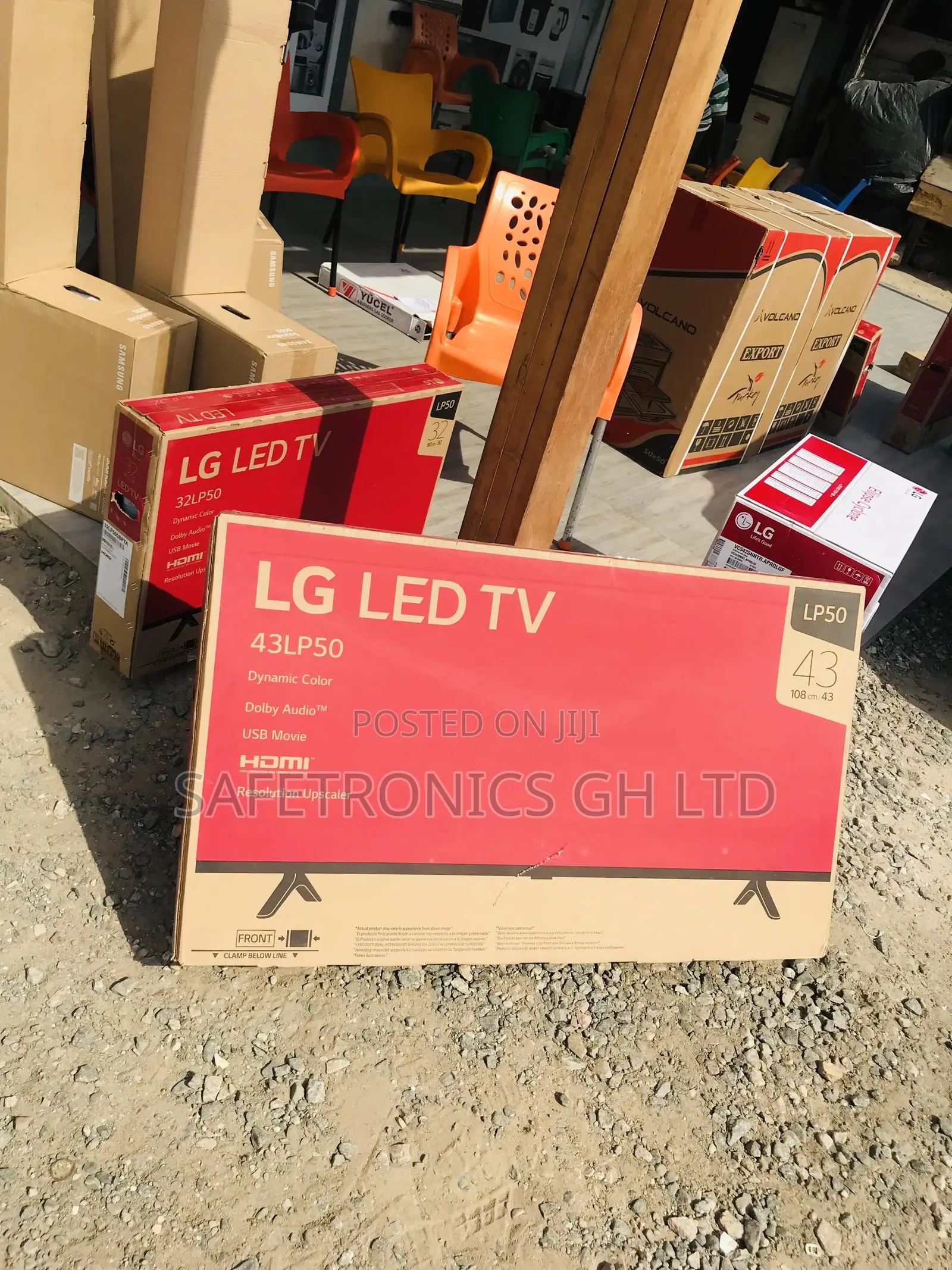 Glossy Led LP50 Electric 43 Inches Smart Black LG Tv
