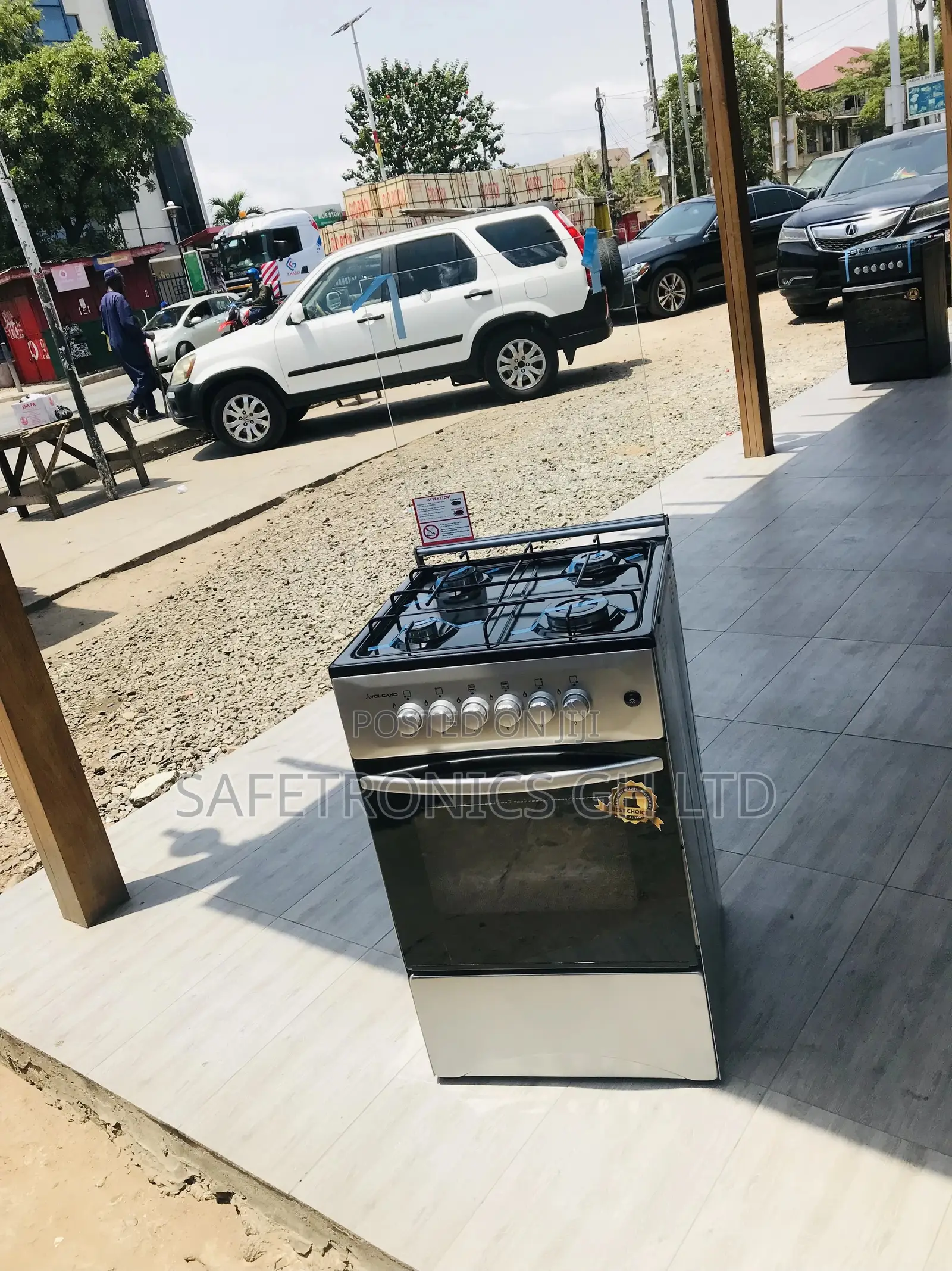 Lasting 4 Burner Oven With Grill Volcano Gray 50x50 Cooker