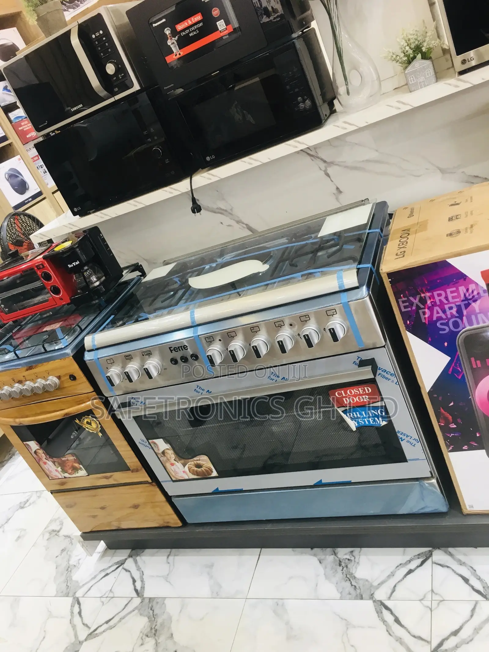 2 Electric 4 Gas Cooker Oven With Grill 60x90 Ferre