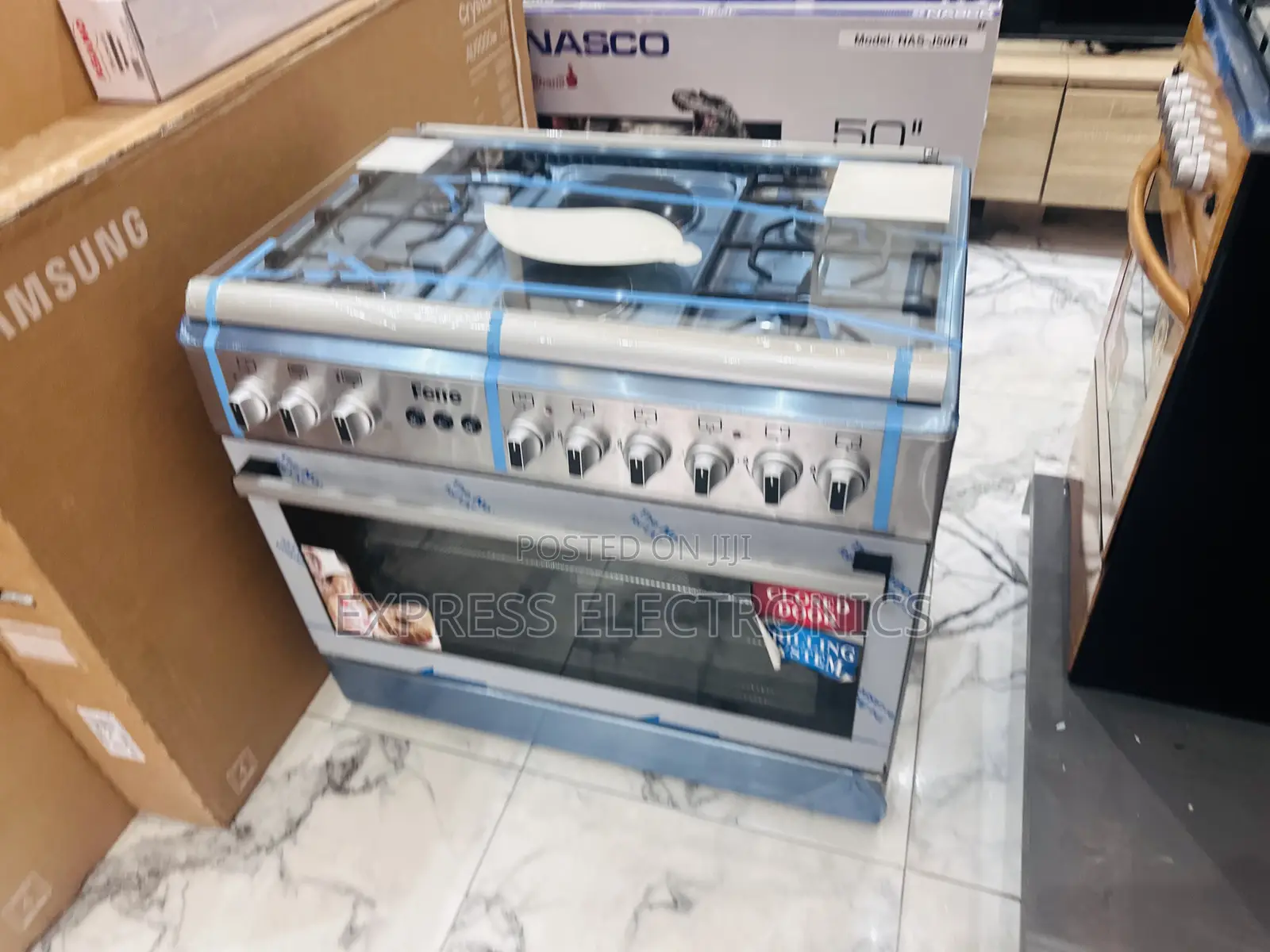Strong  Gas Cooker Oven Grill 4-2 Stove Rotisserie