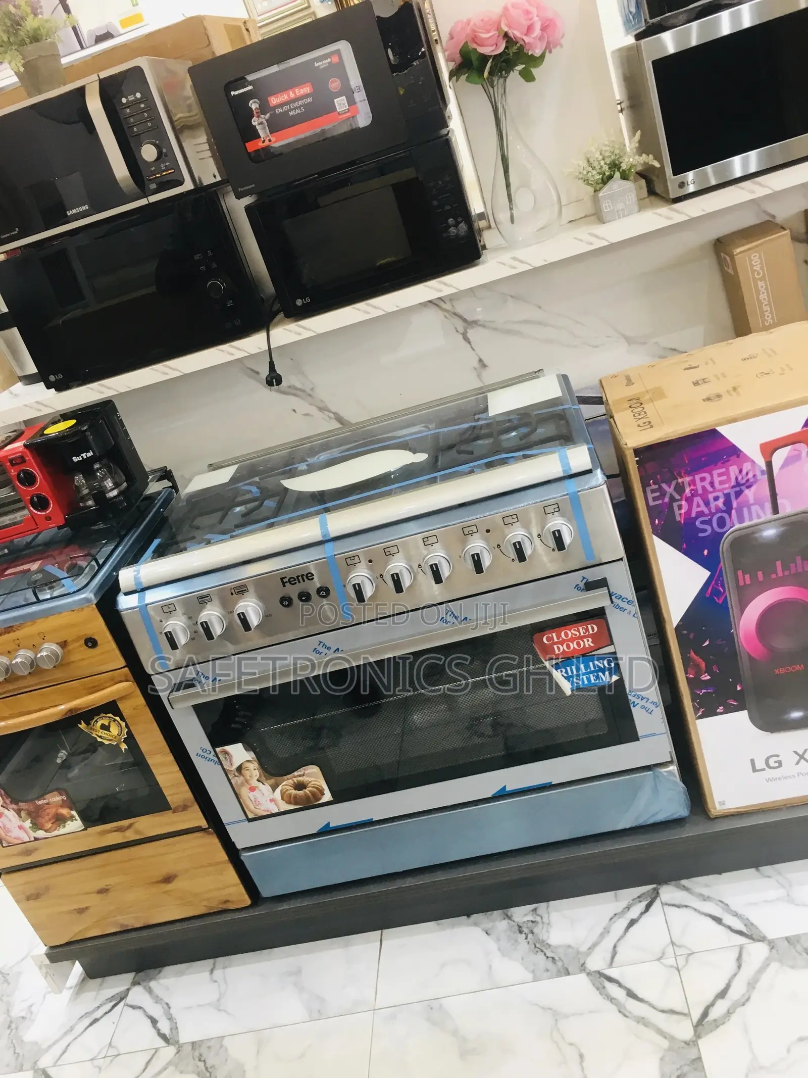 2 Electric Oven With Grill Ferre 4 Gas Cooker 60x90