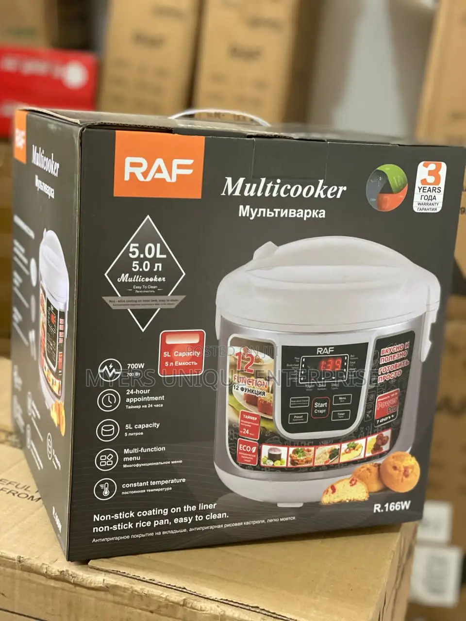 Raf Multifunction Electric Rice Cooker With Steamer 5.0l