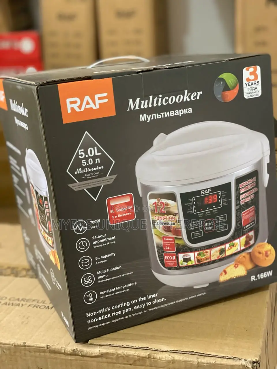 Raf Multifunctional Electric Rice Cooker With Steamer 5.0l