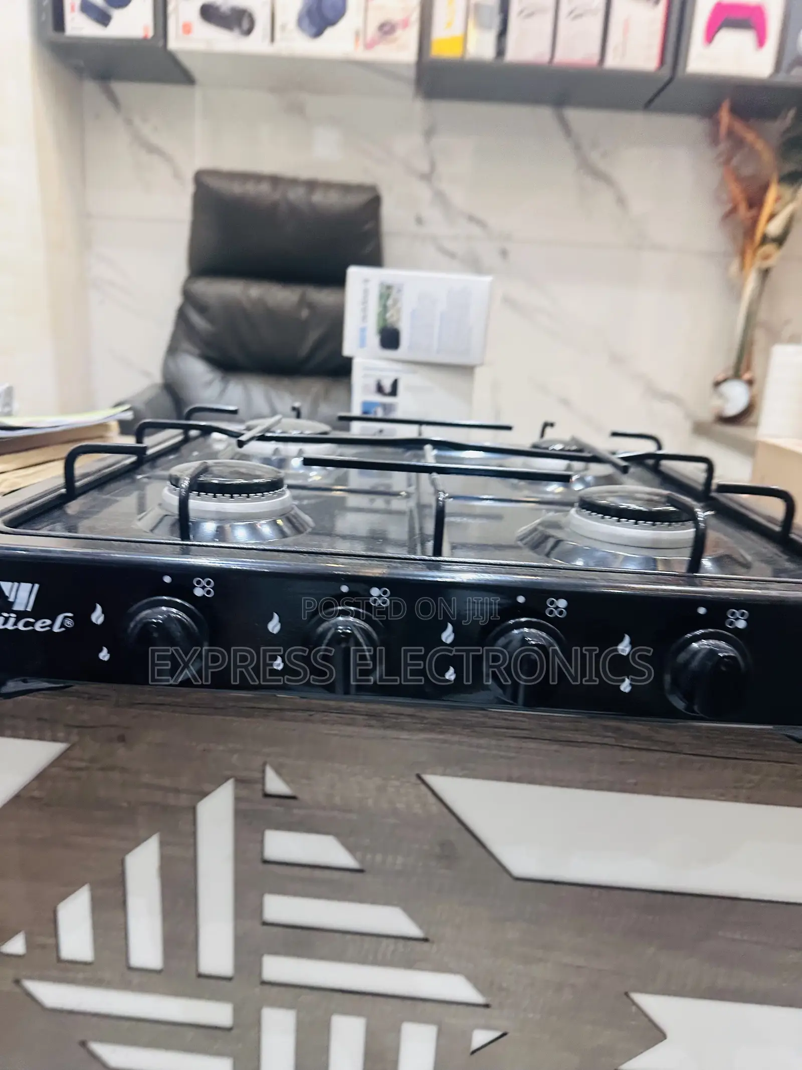 Available Now at Store Yucel Black 4burner