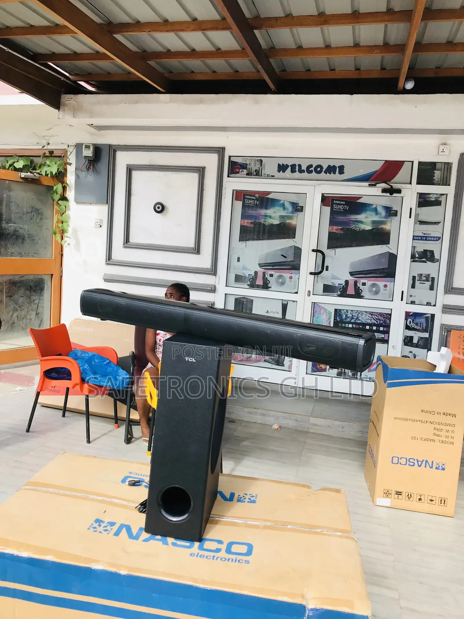 New TCL Wireless Black Electric Bluetooth S322W Soundbar