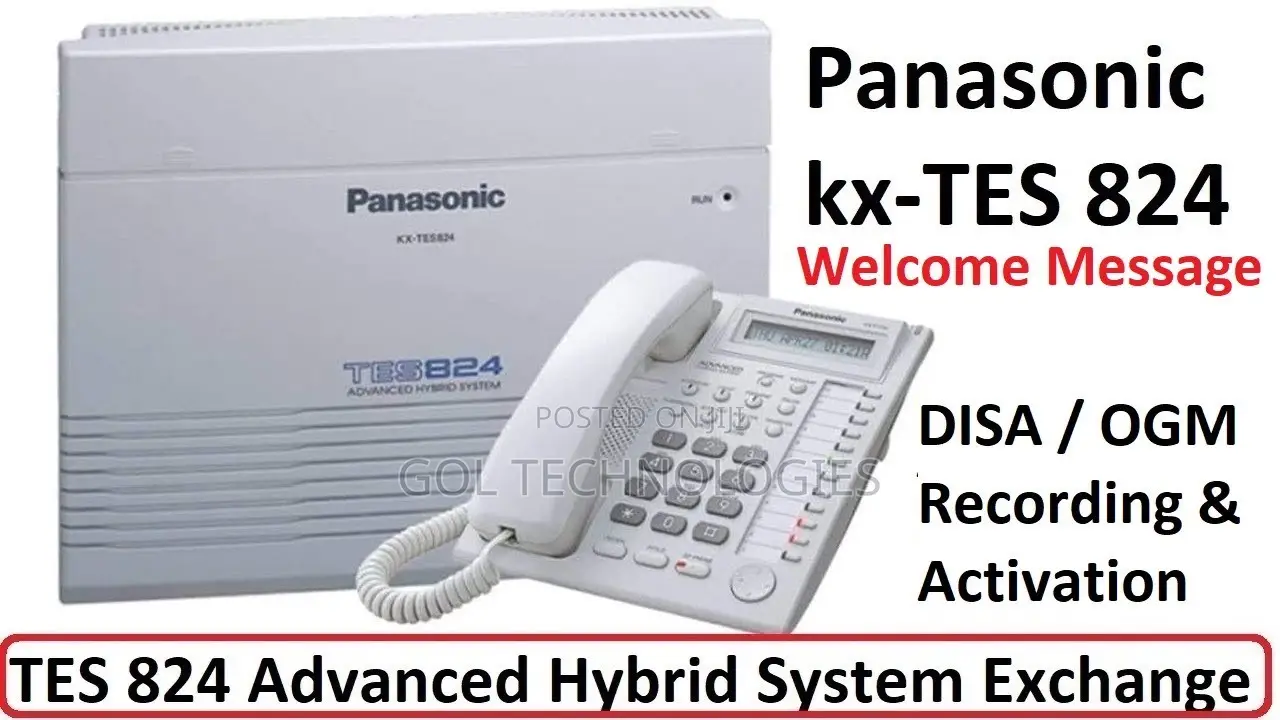 Panasonic Pabx Kx-Tes824 With a Console (308)
